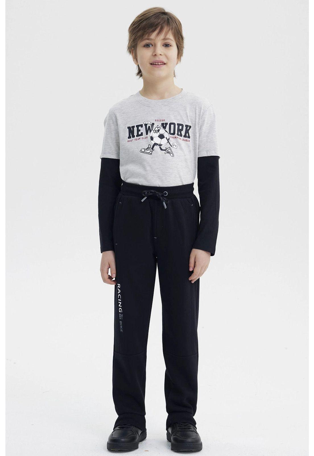 Pantalón Buzo Niño Pitillo Negro - lll-3