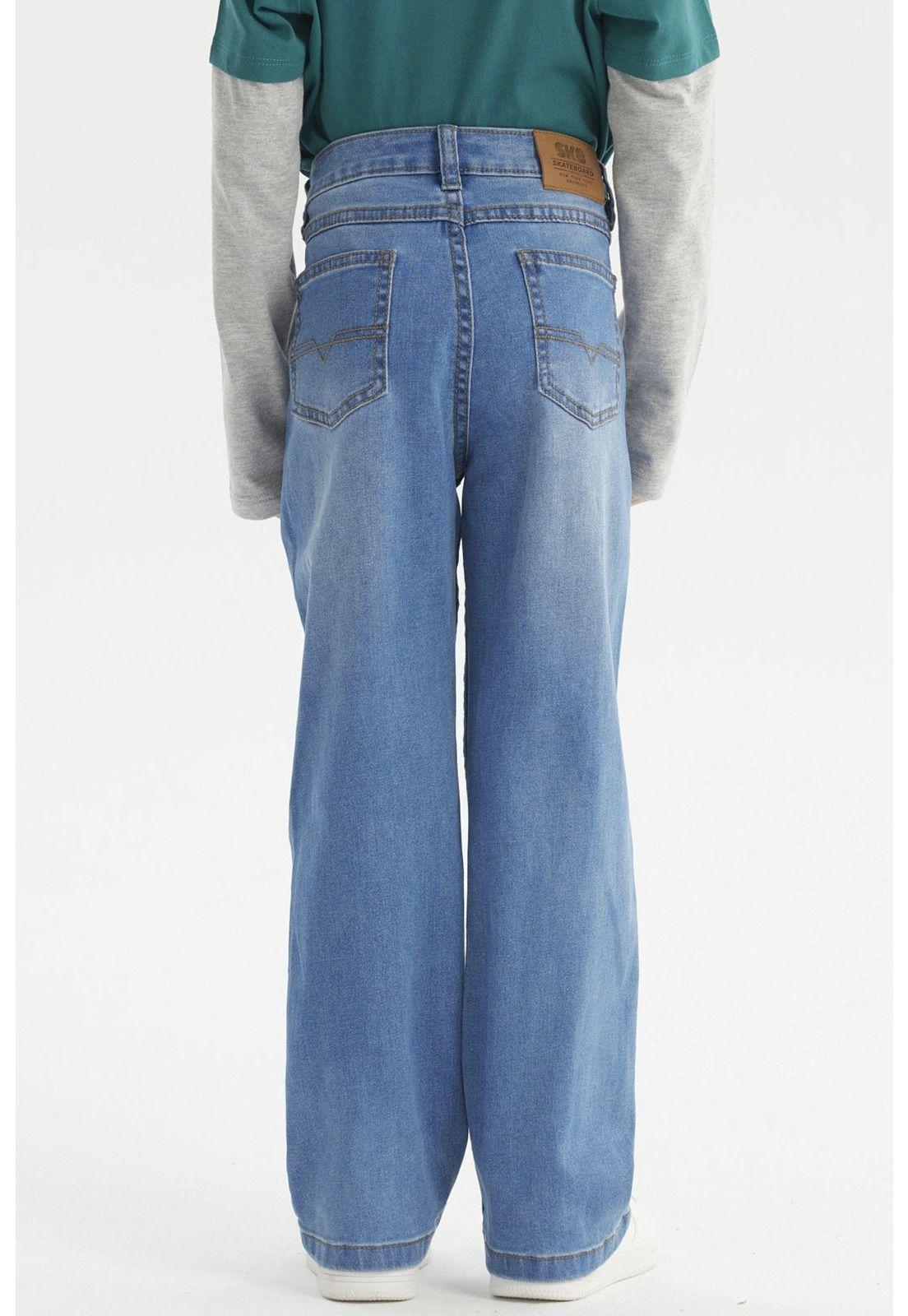 Jeans Niño Básico Azul - V-2