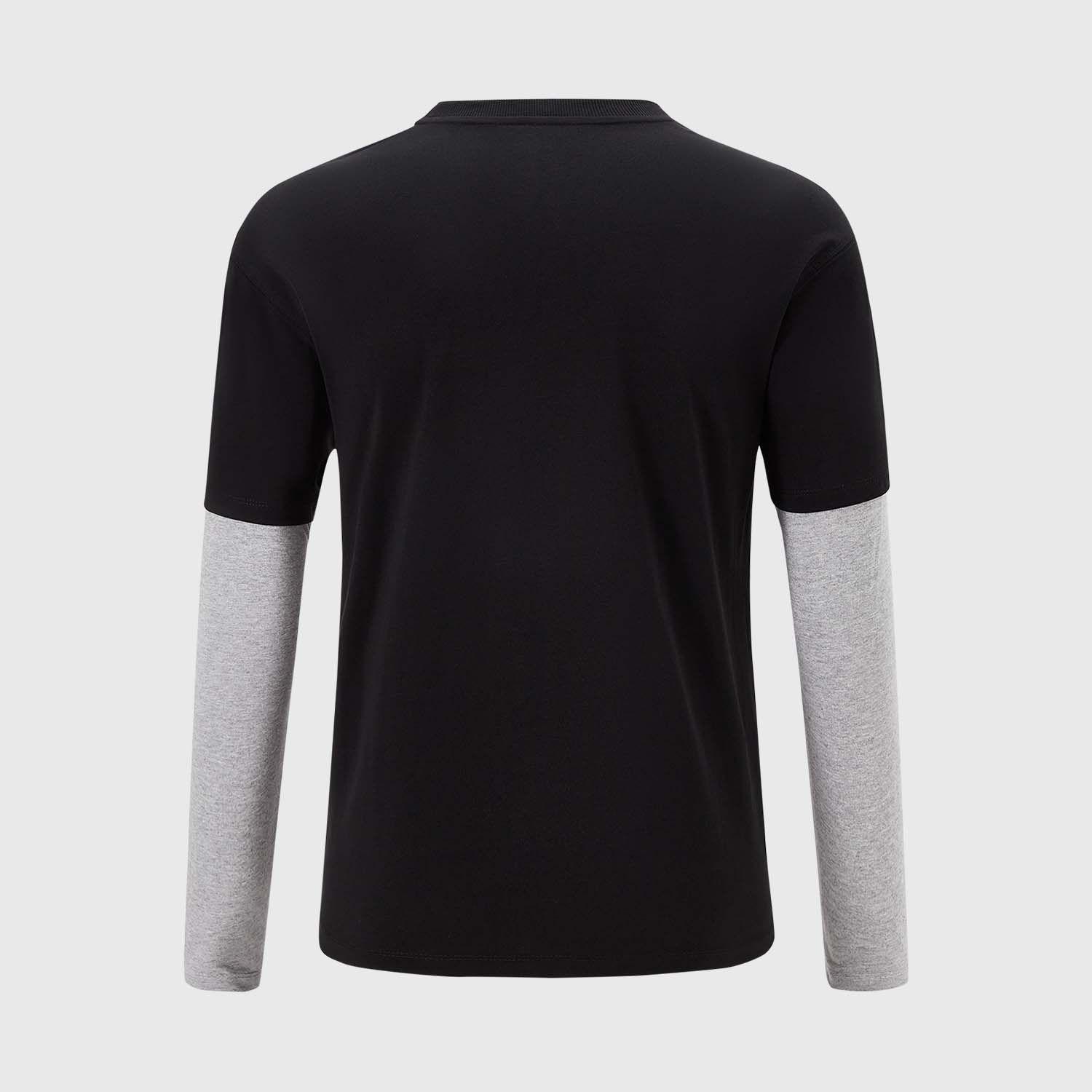 Polera Niño Oversize Doblemanga Negro Fashion's Park-1