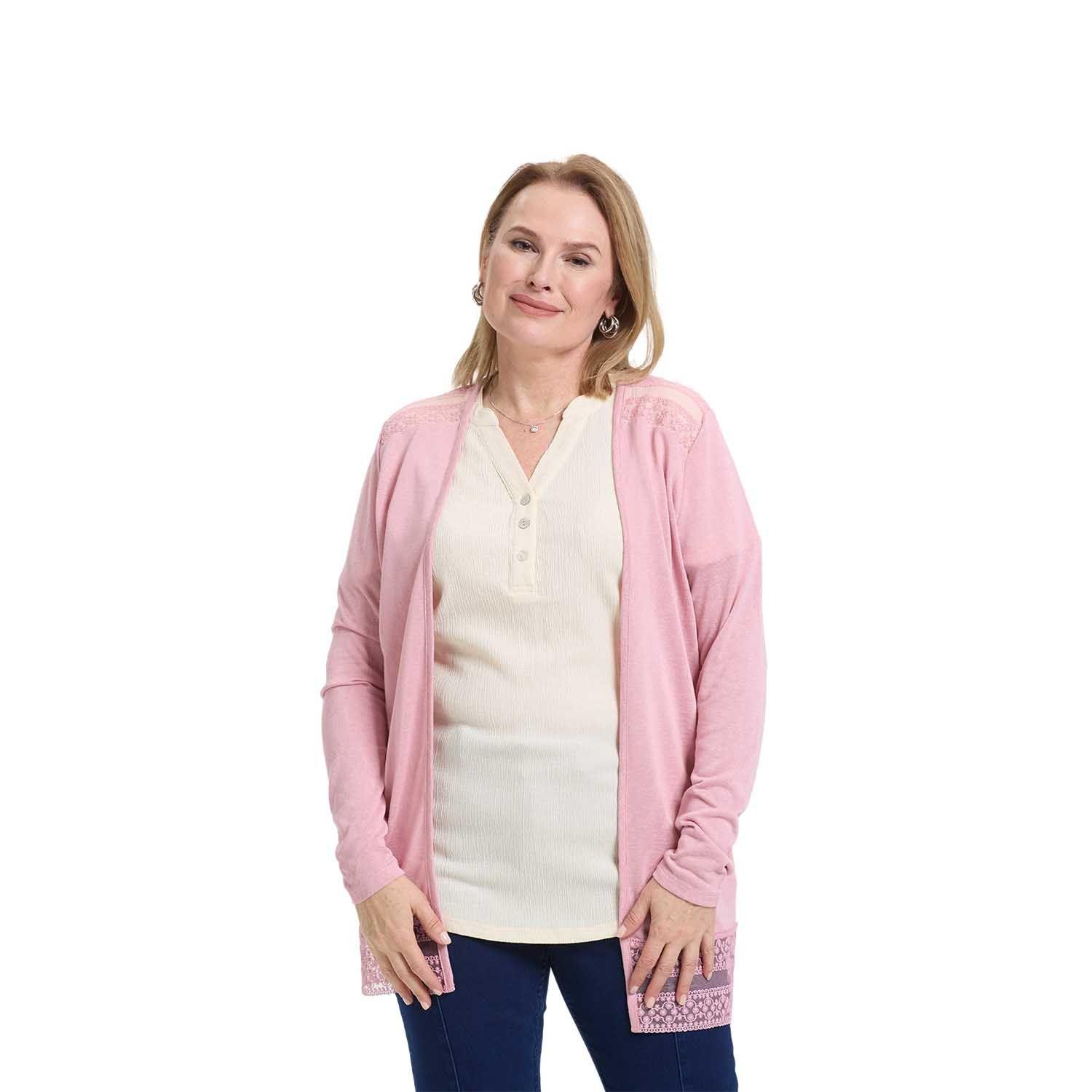 Polera Mujer Encaje Palo Rosa Fashion's Park-0