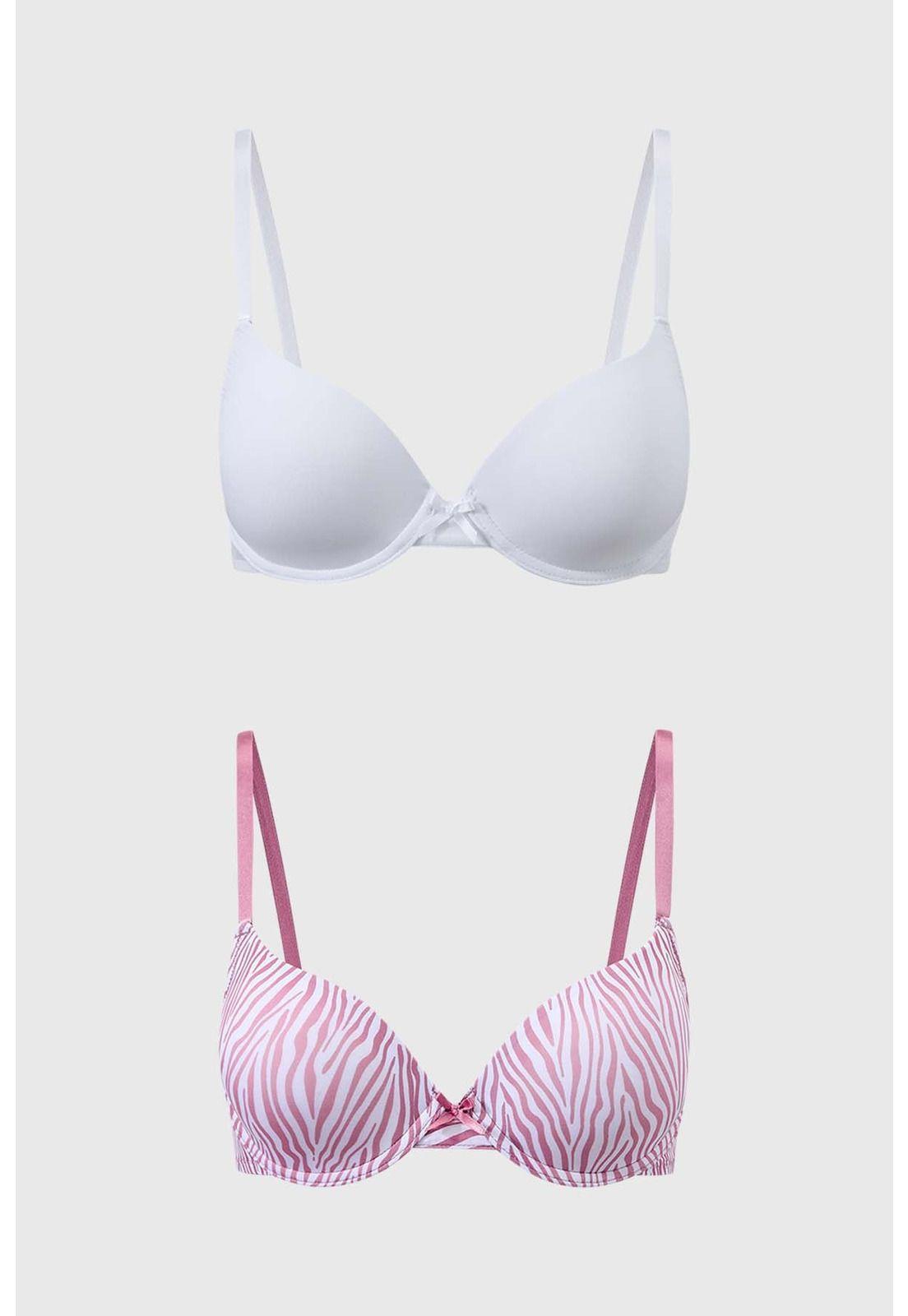 Sostén Mujer Bipack Copa Soft Estampado Rosa-0