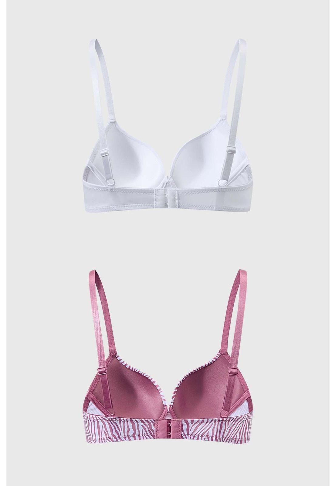 Sostén Mujer Bipack Copa Soft Estampado Rosa-1