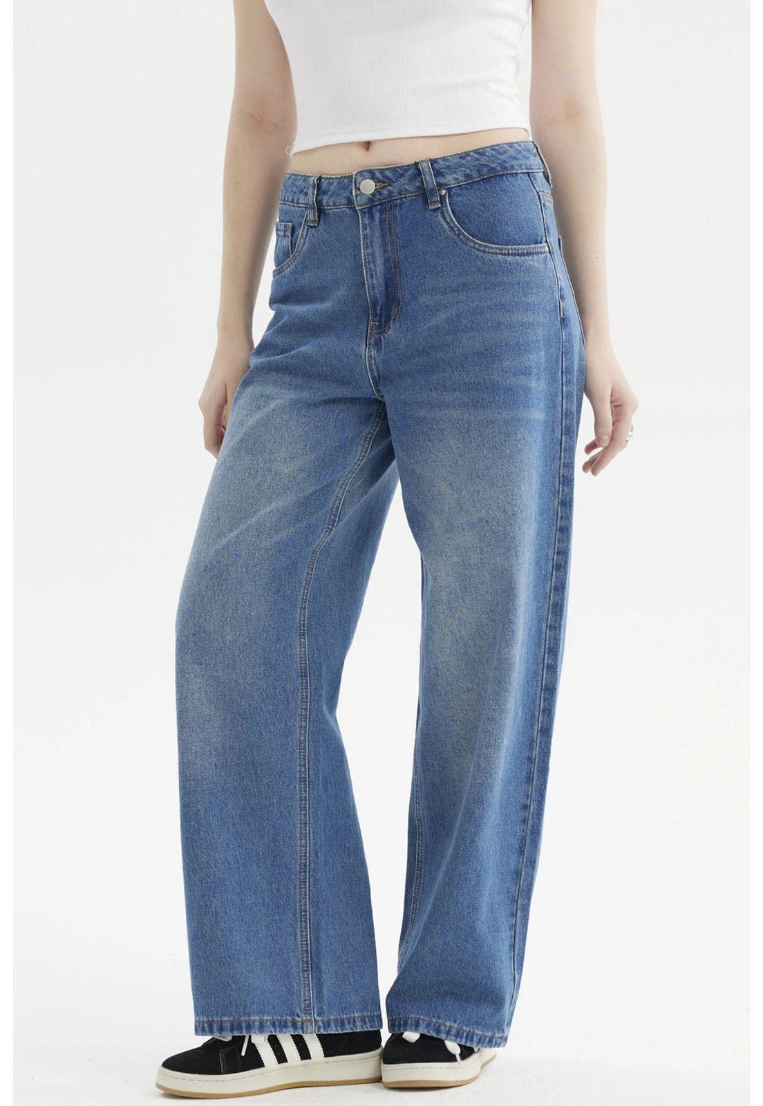 Jeans Mujer Baggy Azul- ll-1