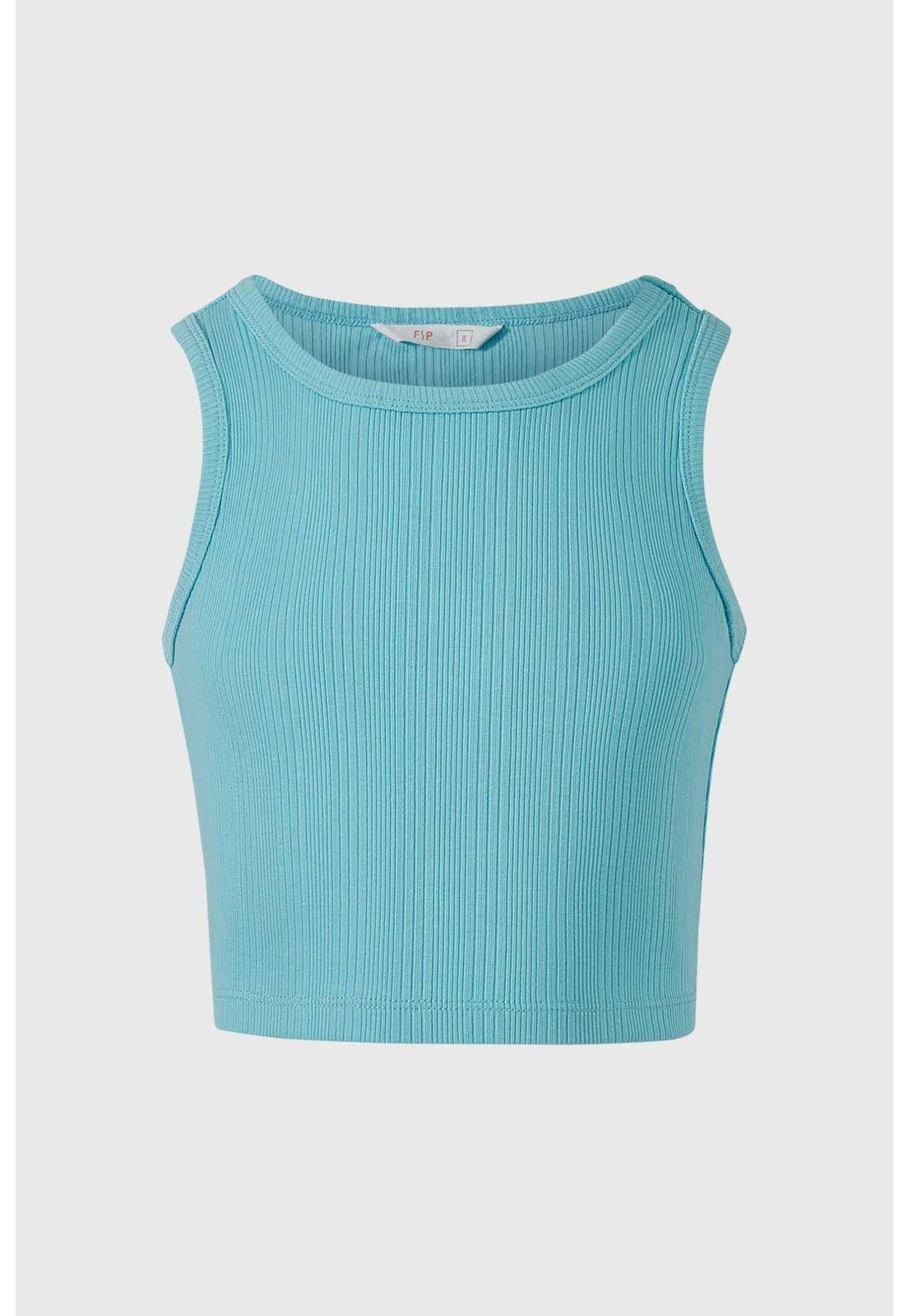 Polera Niña Rib Tipo Peto Calipso-0