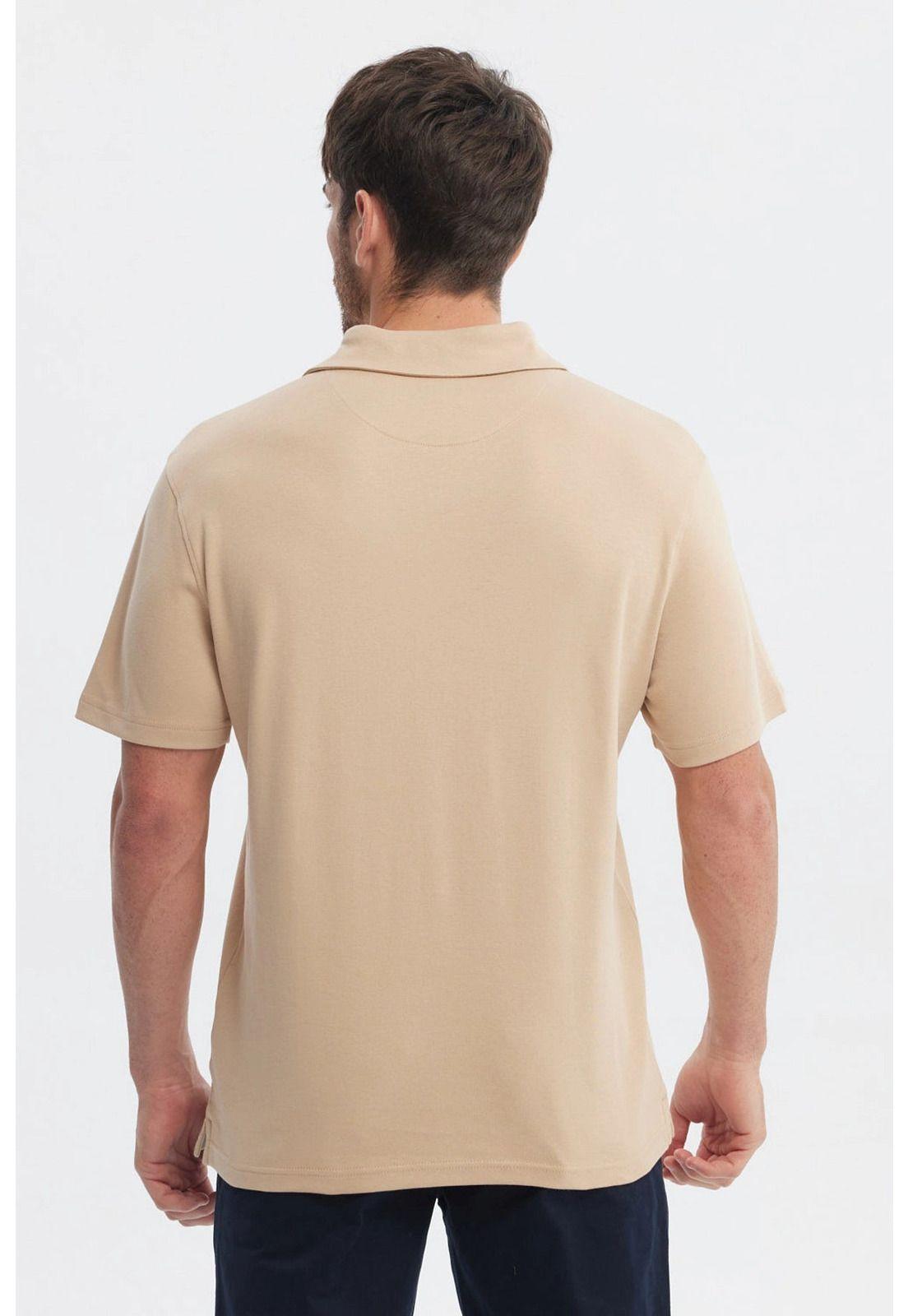 Polera Hombre Polo Lisa Beige-2