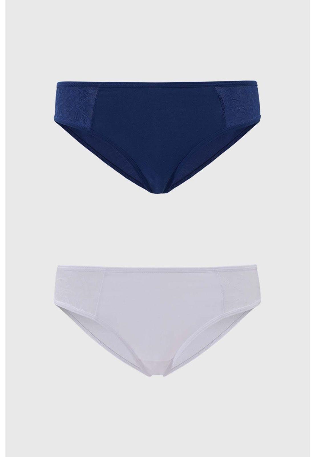 Calzón Mujer Bipack Pantaleta Blanco-0