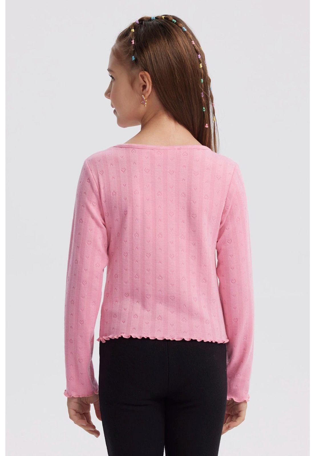 Polera Niña Lazos Rosado-2