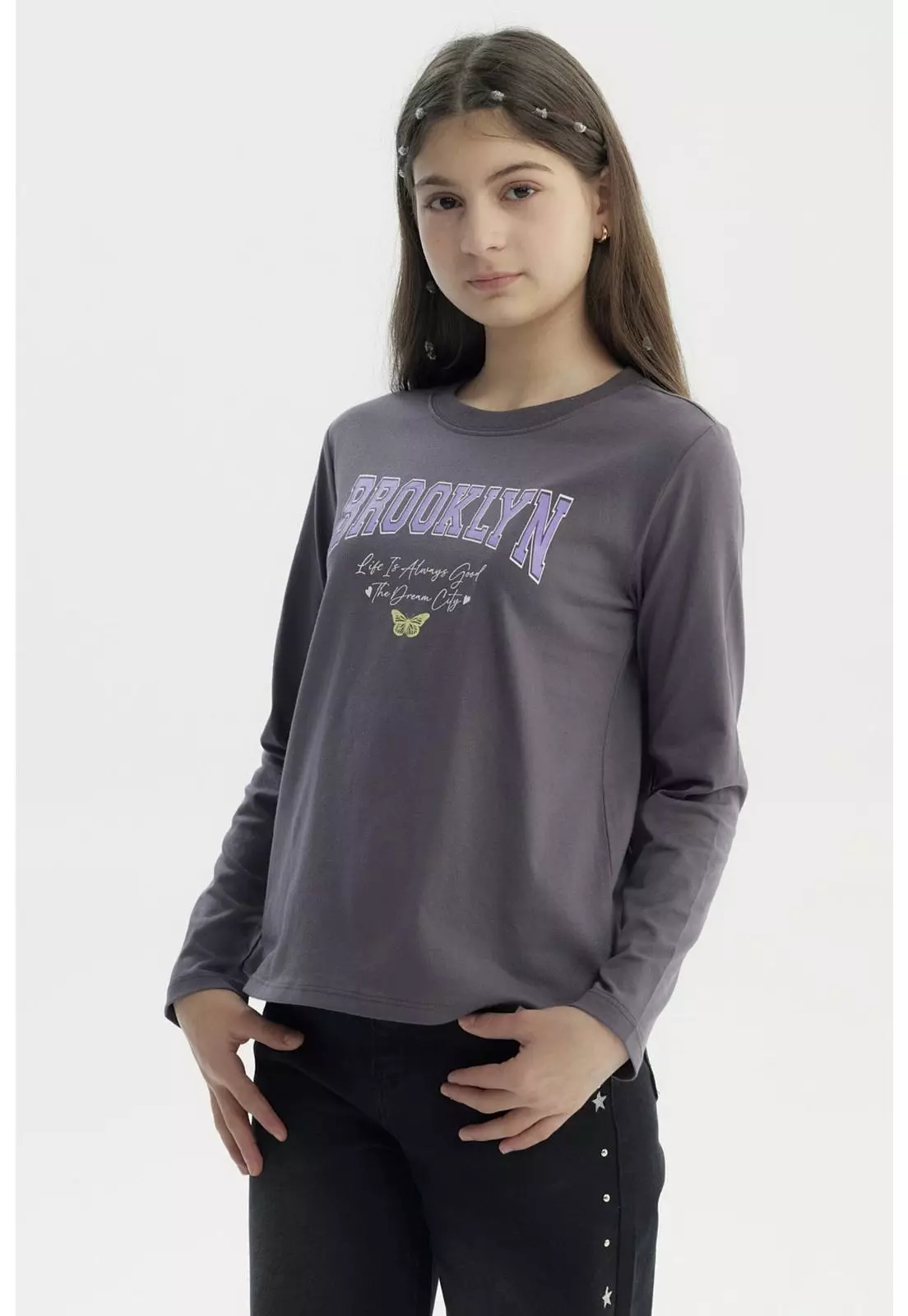 Polera Niña Básica Teen Marengo - ll-1