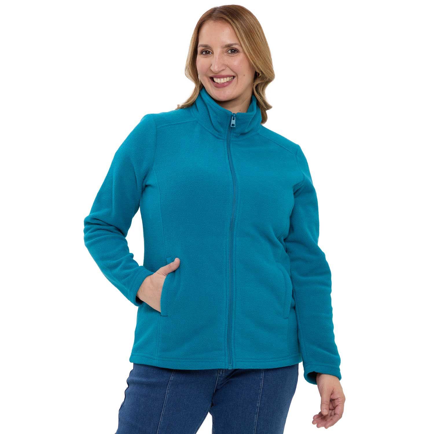 Polar Mujer Básico Full Zipper Petroleo-0