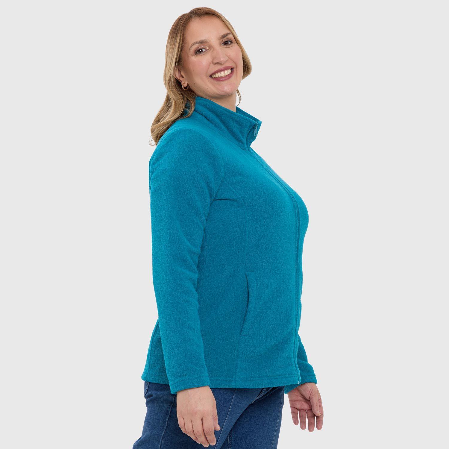 Polar Mujer Básico Full Zipper Petroleo-1