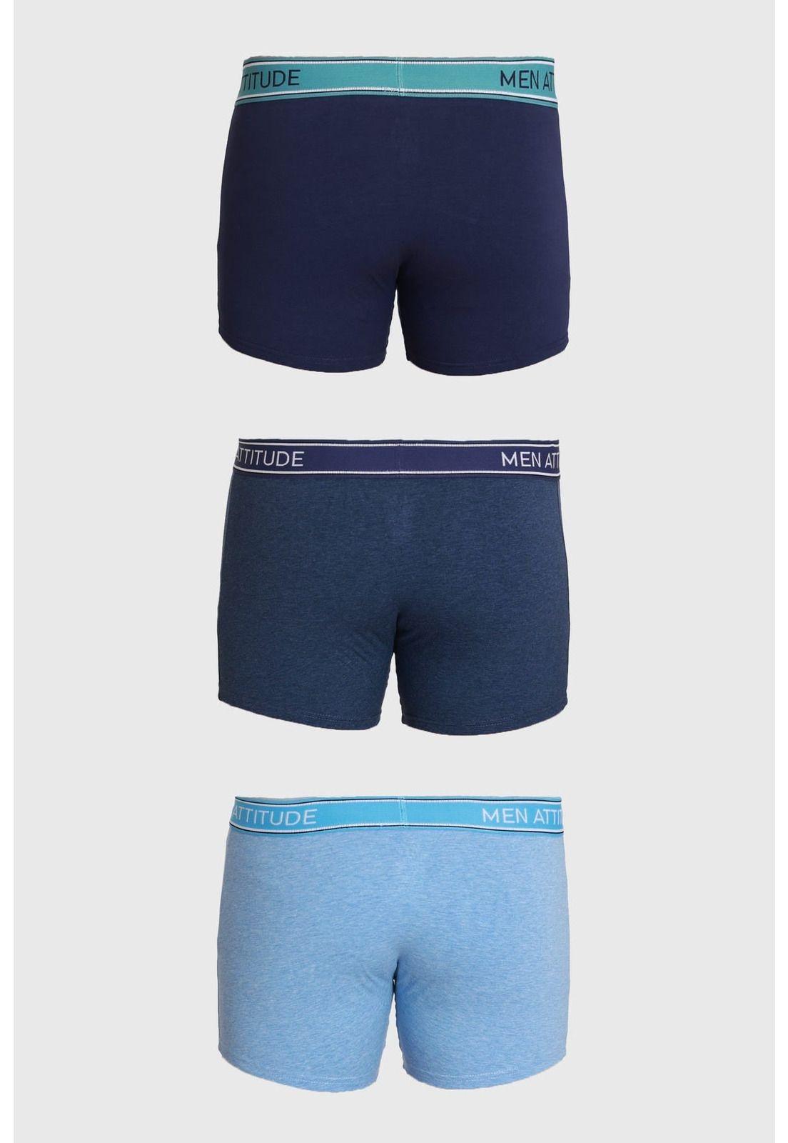 Bóxer Hombre Tripack Azul - XIV-1