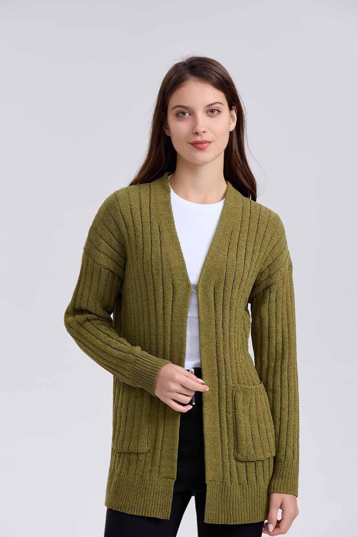 Sweater Mujer Tapado Verde-0