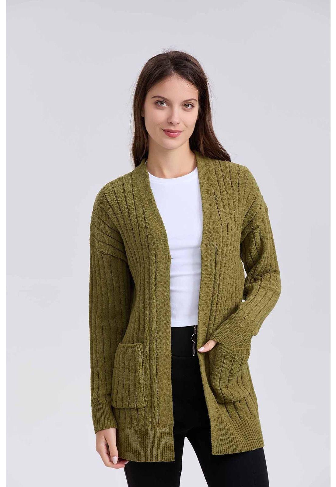 Sweater Mujer Tapado Verde - ll-3