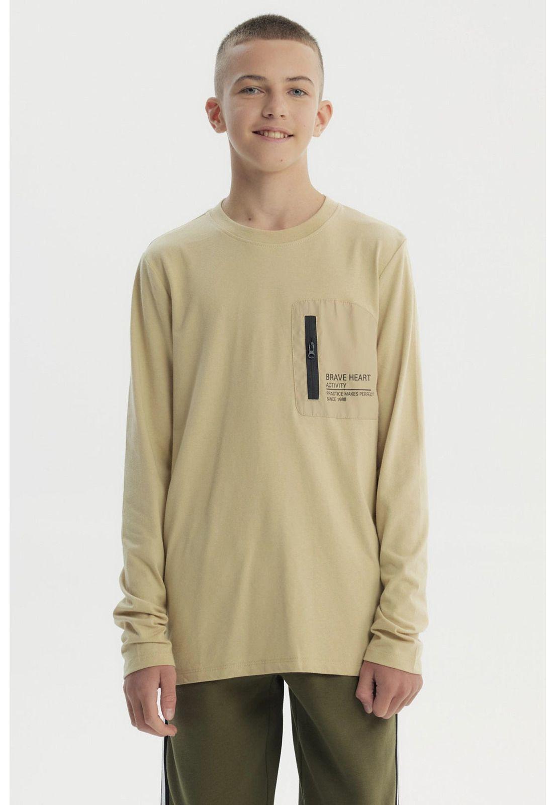 Polera Niño Slim Beige-0