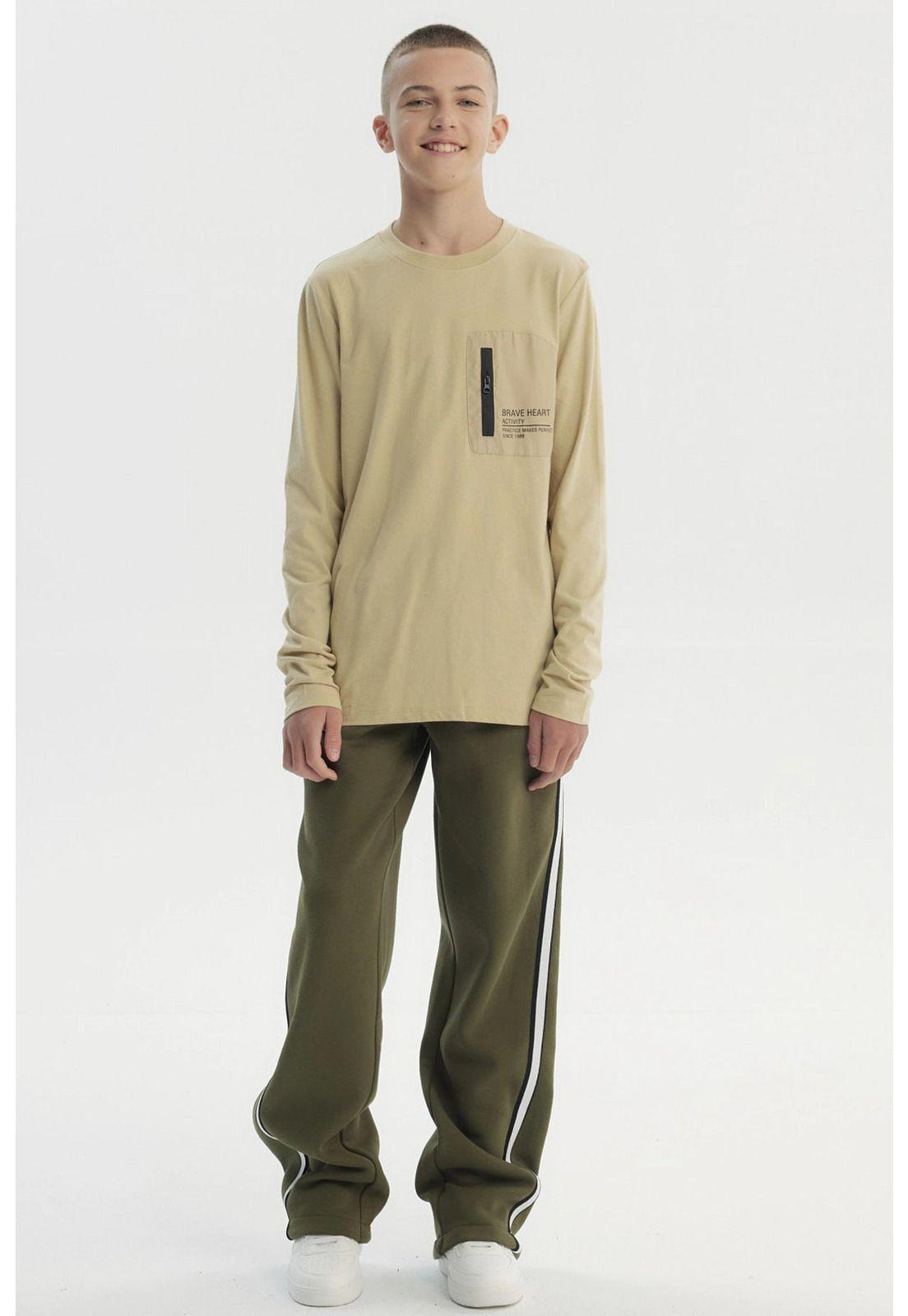 Polera Niño Slim Beige-3