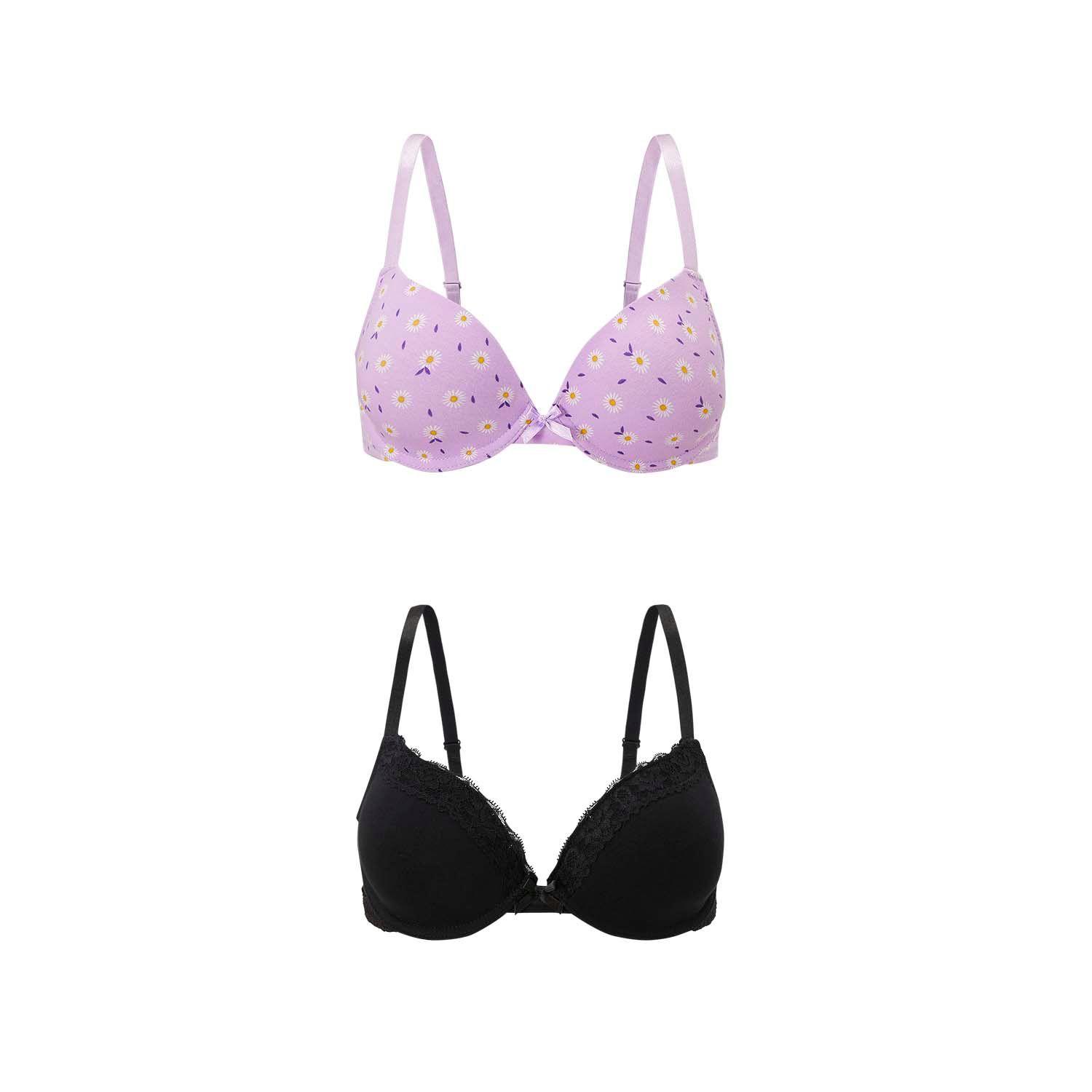 Sostén Mujer Bipack Soft Liso Lila Fashion's Park-0