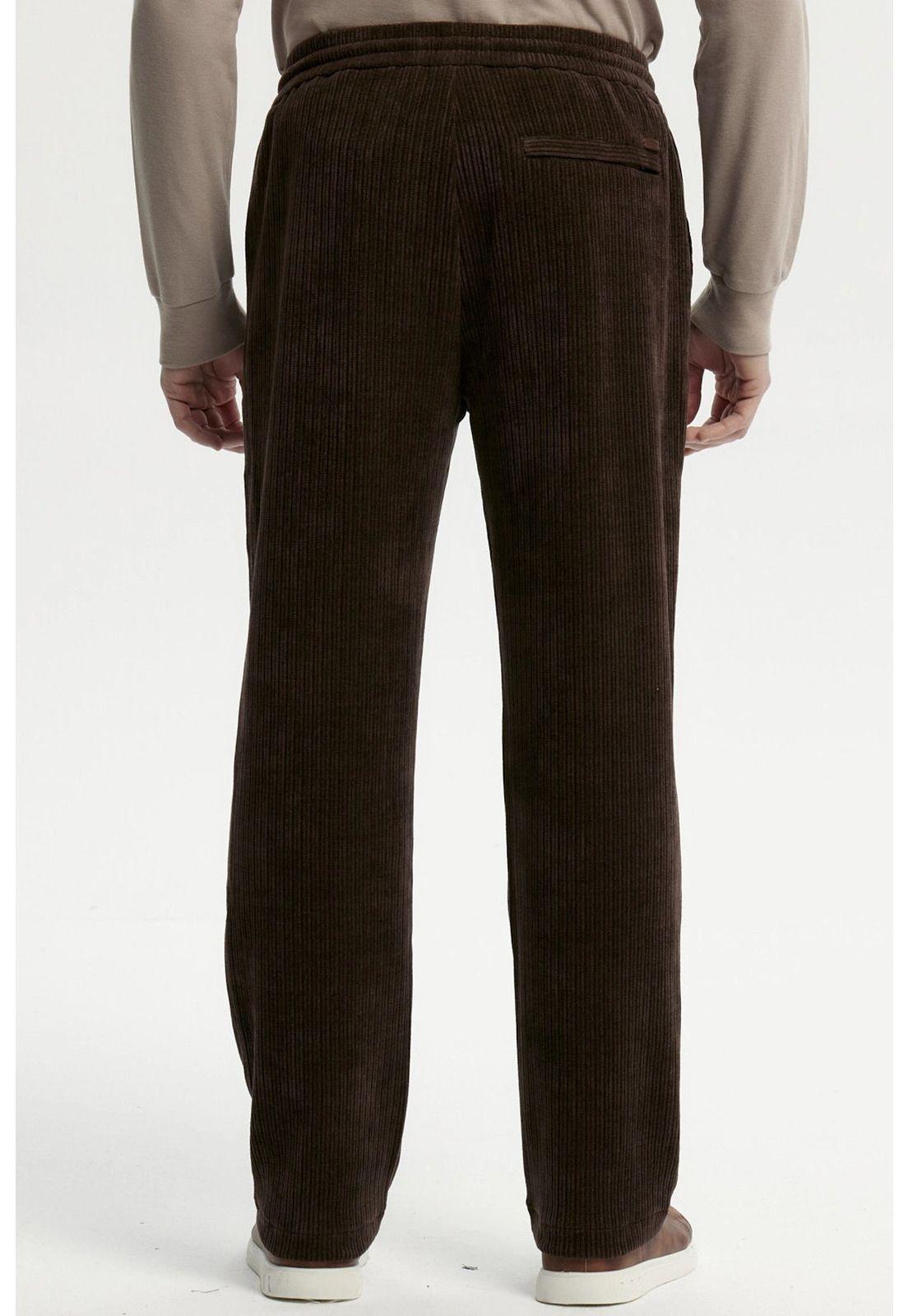 Pantalón Buzo Hombre Calce Recto Chocolate - ll-2