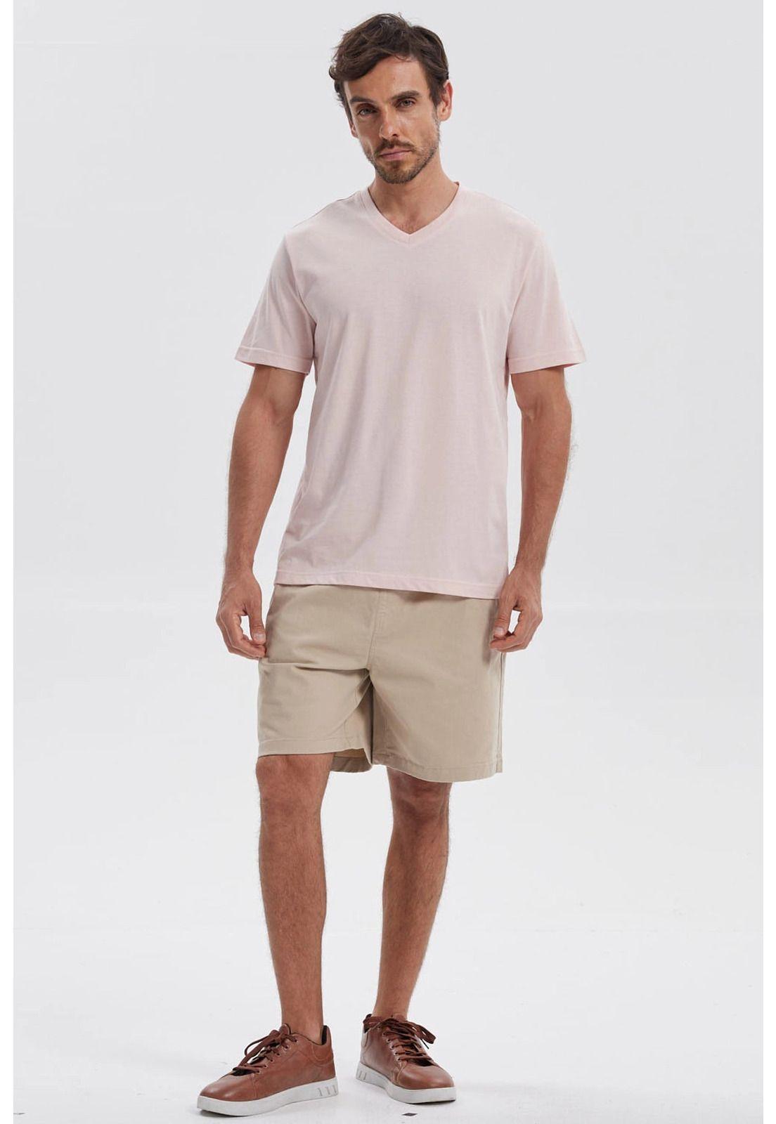 Polera Hombre Básica Rosado-3