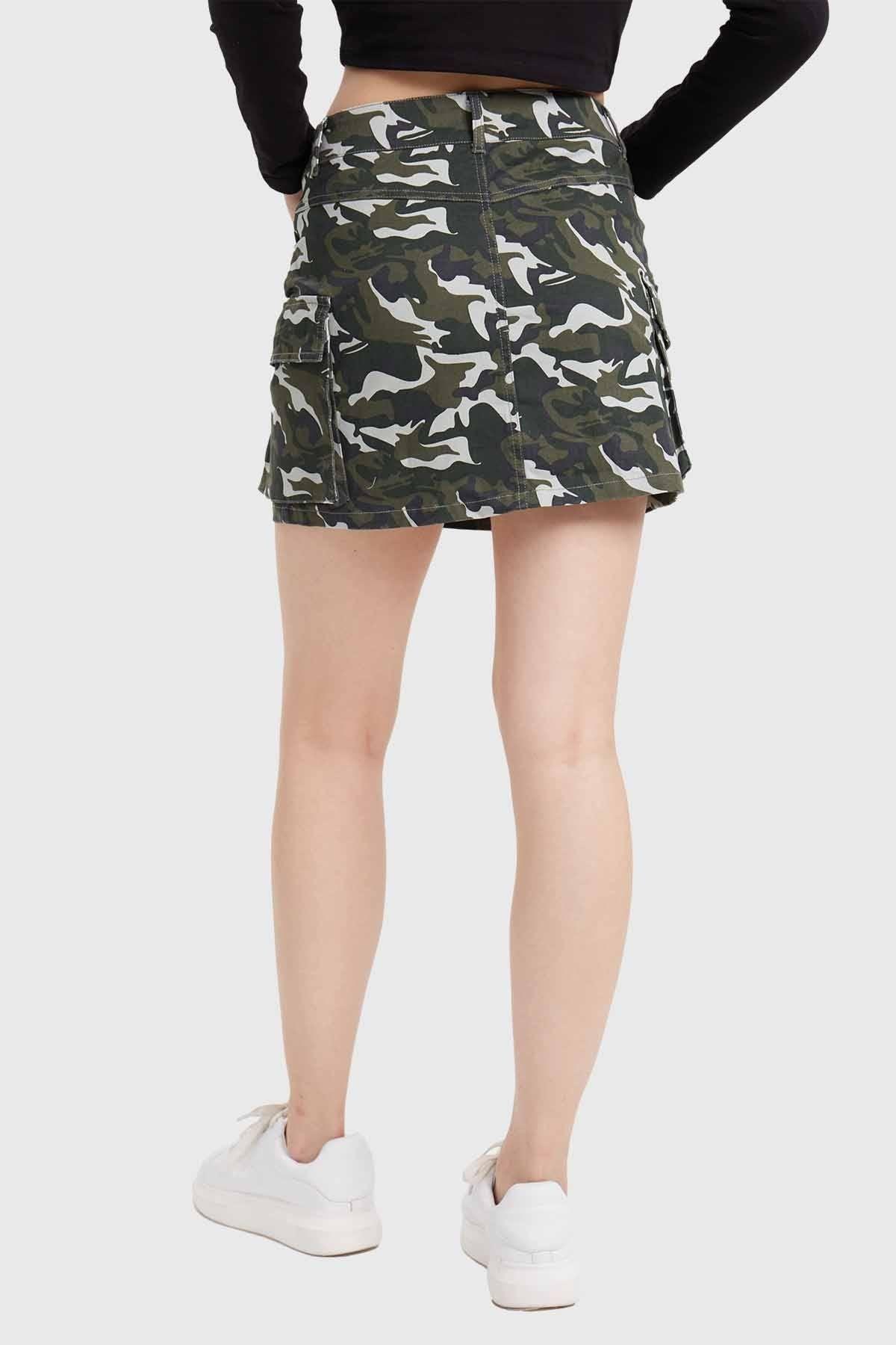 Falda Mujer Camo Verde-2