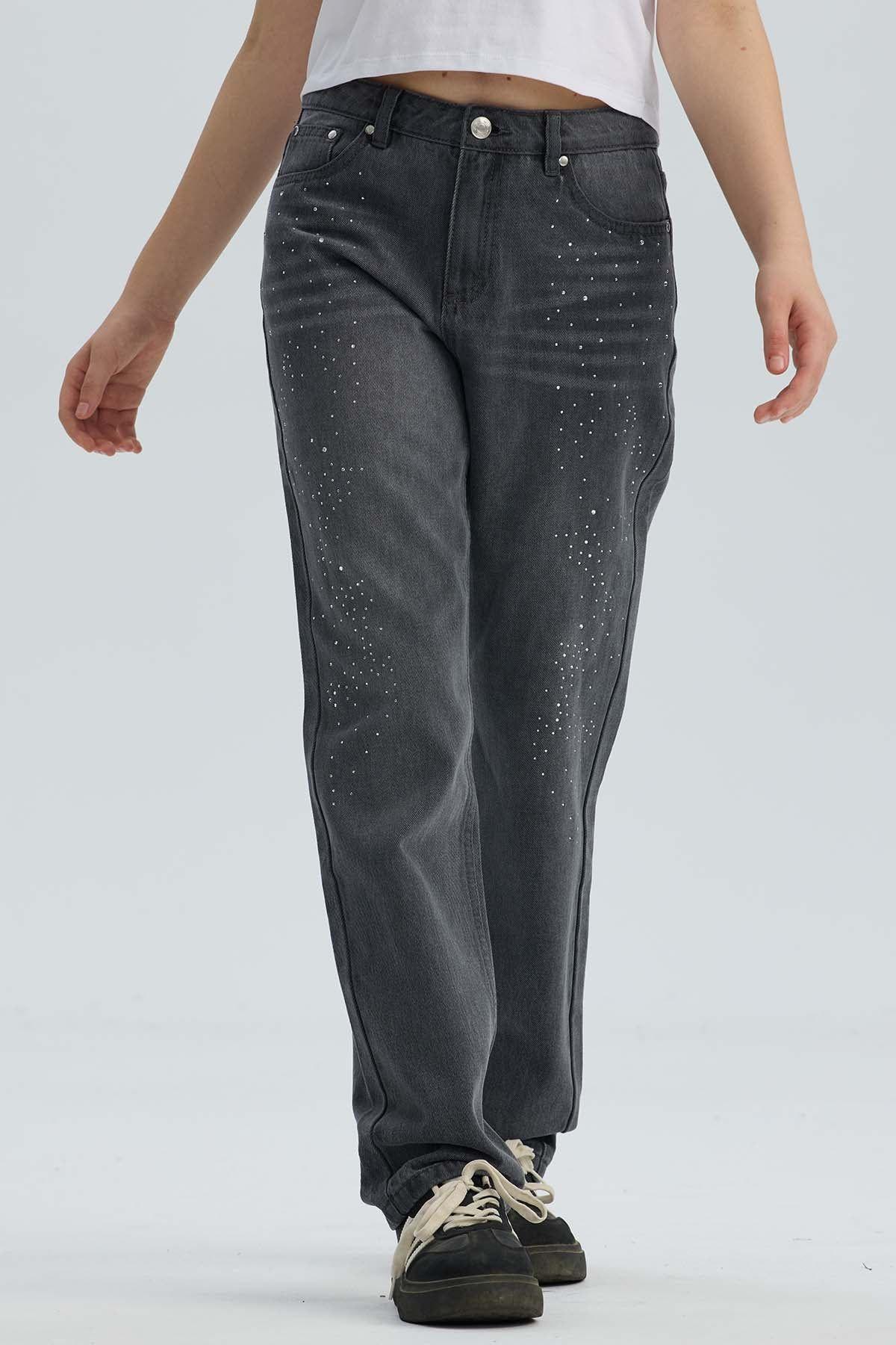 Jeans Hombre Calce Recto Focalizado Gris Claro-0