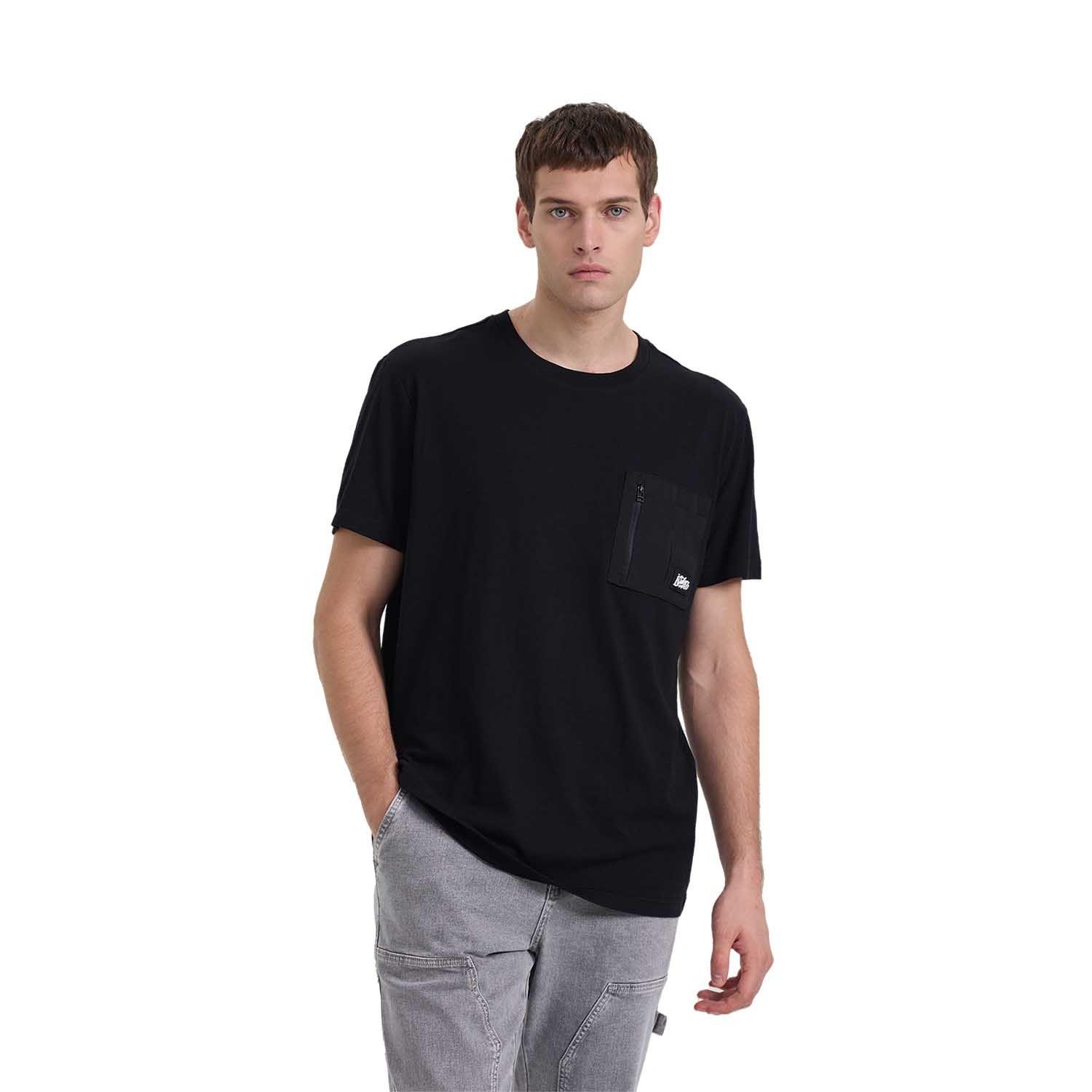 Polera Hombre Pocket Negro Fashion's Park-0