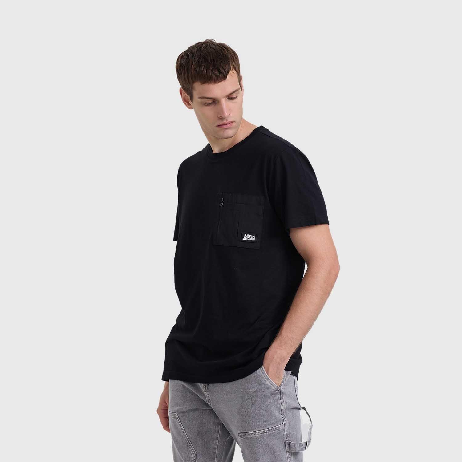 Polera Hombre Pocket Negro Fashion's Park-1