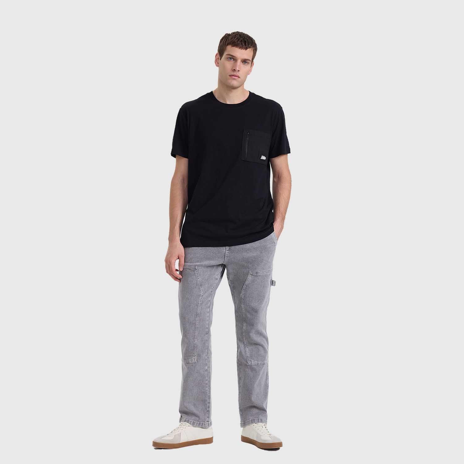 Polera Hombre Pocket Negro Fashion's Park-3