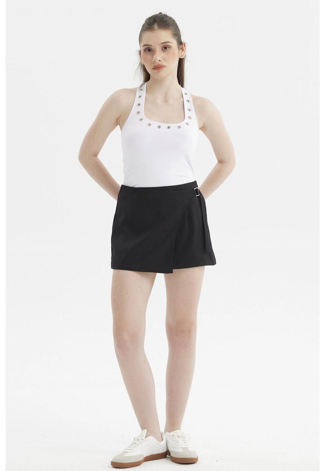 Polera Mujer Cuello Halter Blanco- ll-3