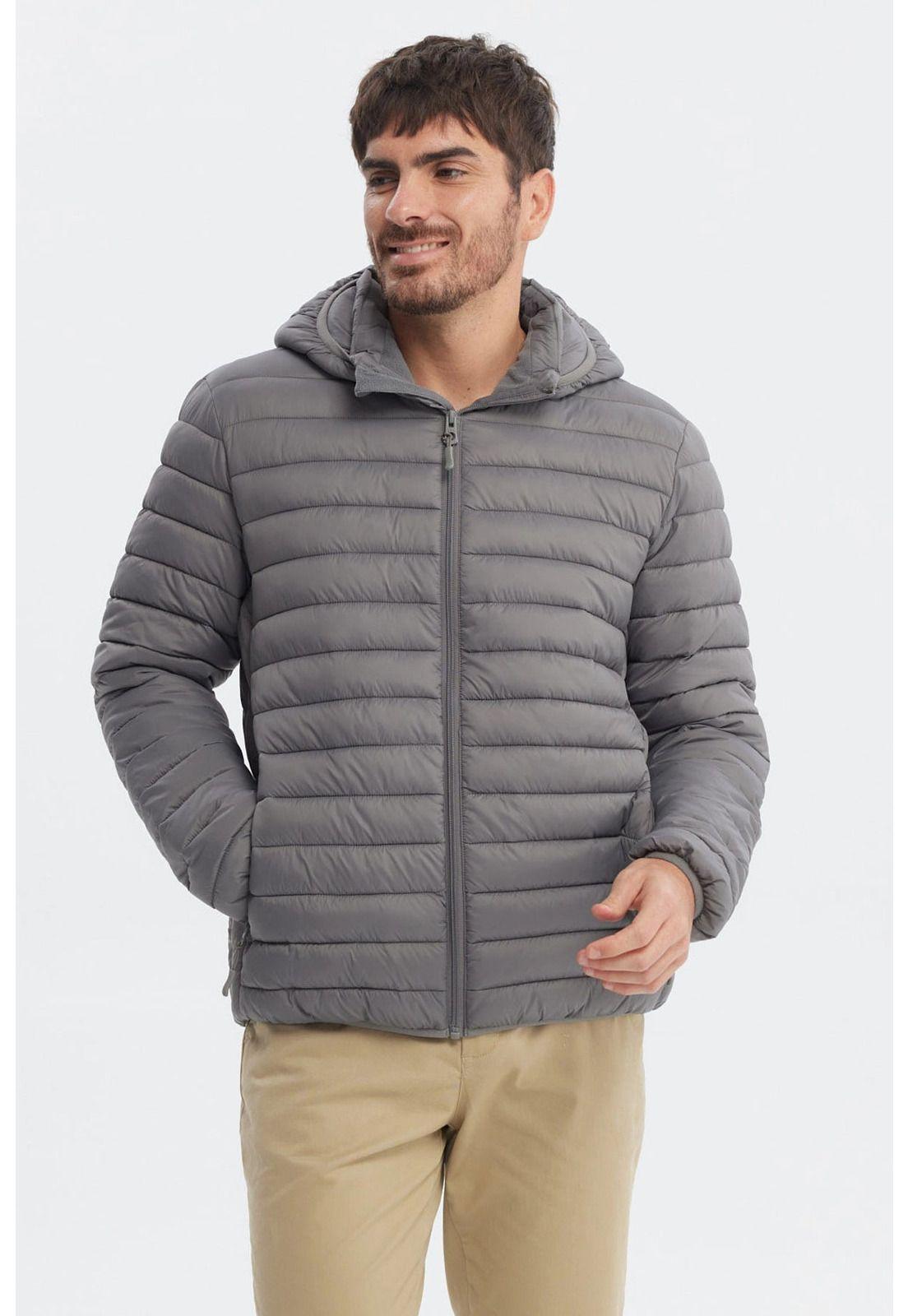 Parka Hombre Slim Gris - ll-0