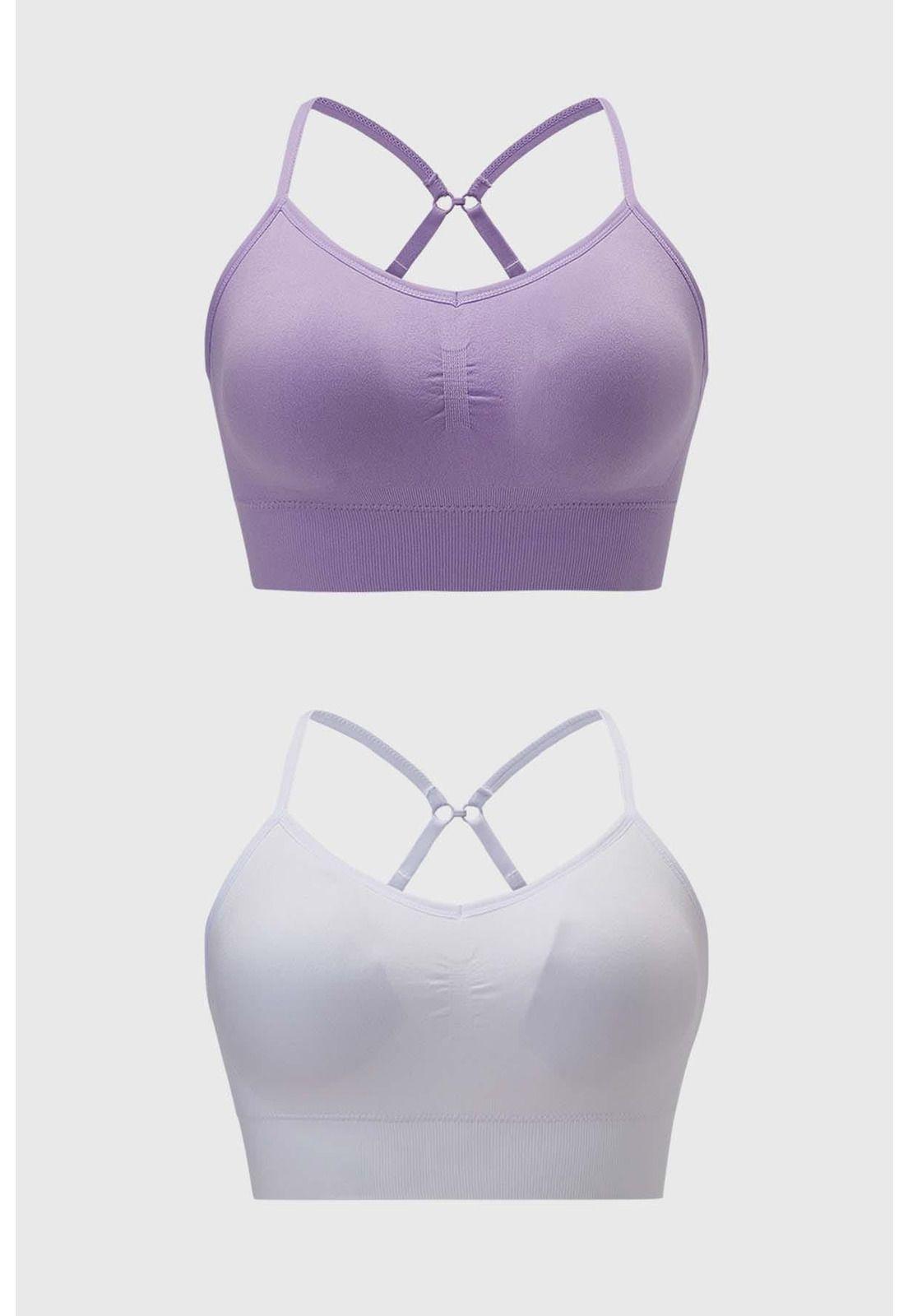 Sostén Mujer Bipack Peto Lila-0
