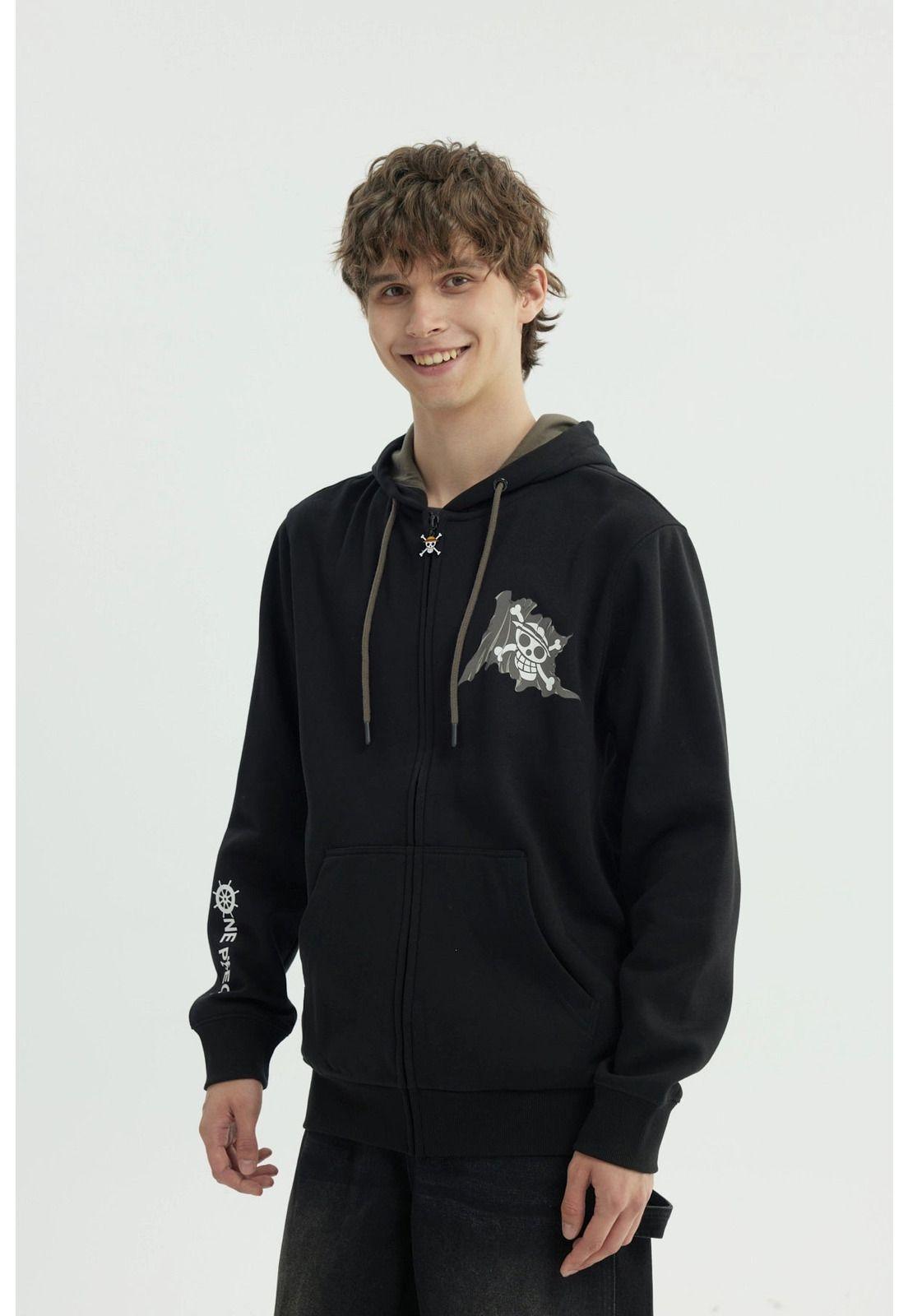 Polerón Hombre One Piece Negro - Vl-2