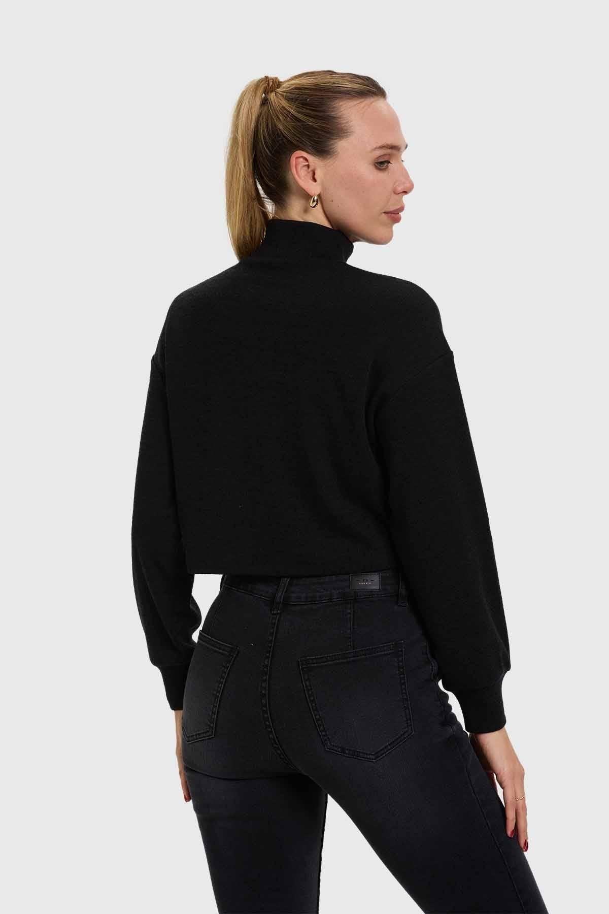 Sweater Mujer Crop Marengo-2