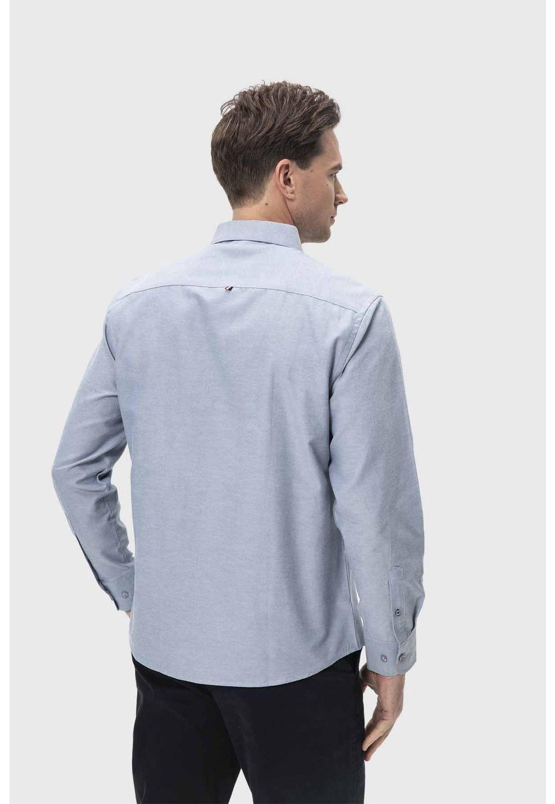 Camisa Hombre Oxford Gris - ll-2