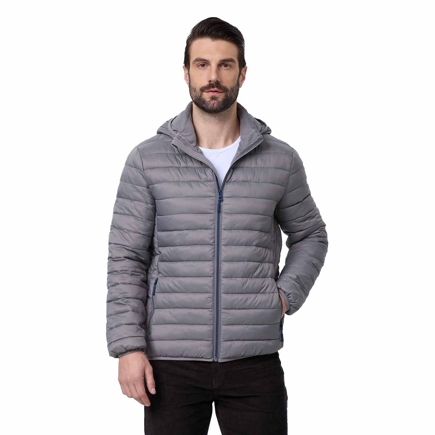 Parka Hombre Full Zipper Gris Oscuro-0