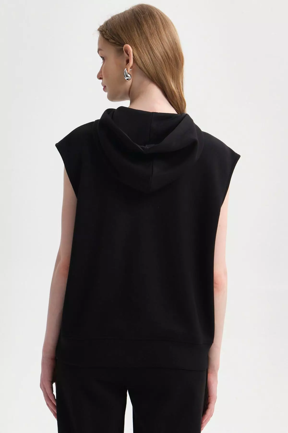 Polerón Mujer Full Zipper Negro-2