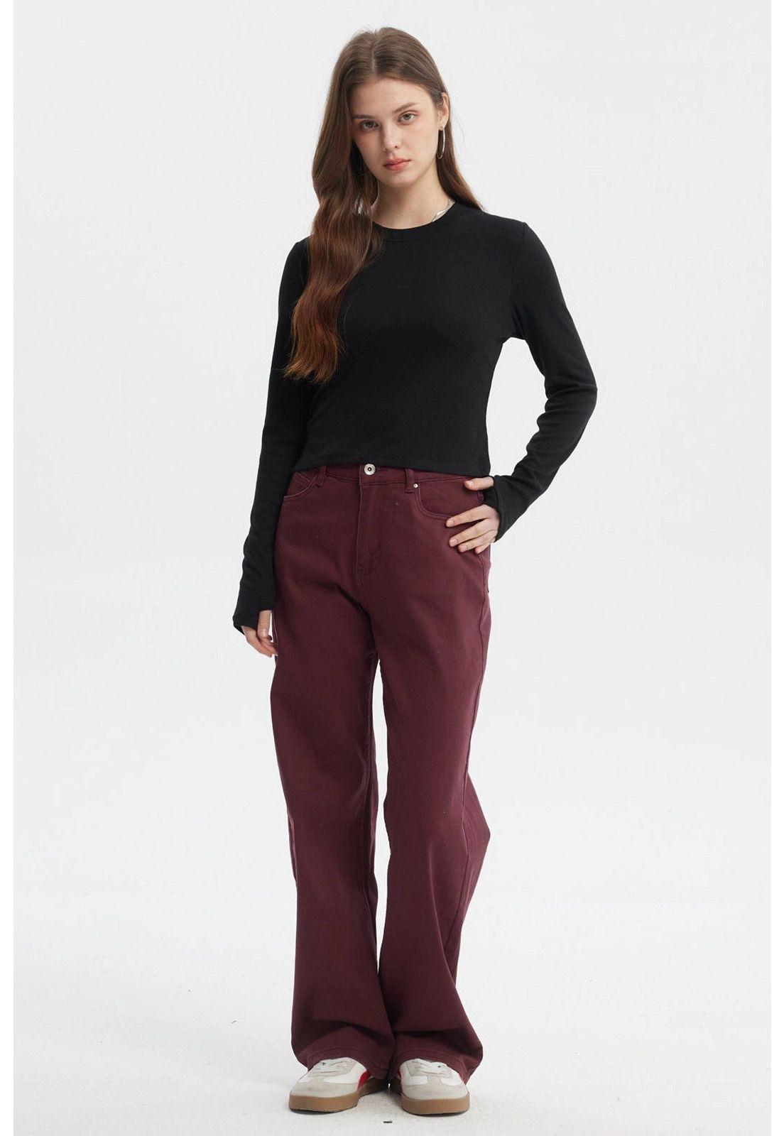 Polera Mujer Rib Abertura Puño Negro-3