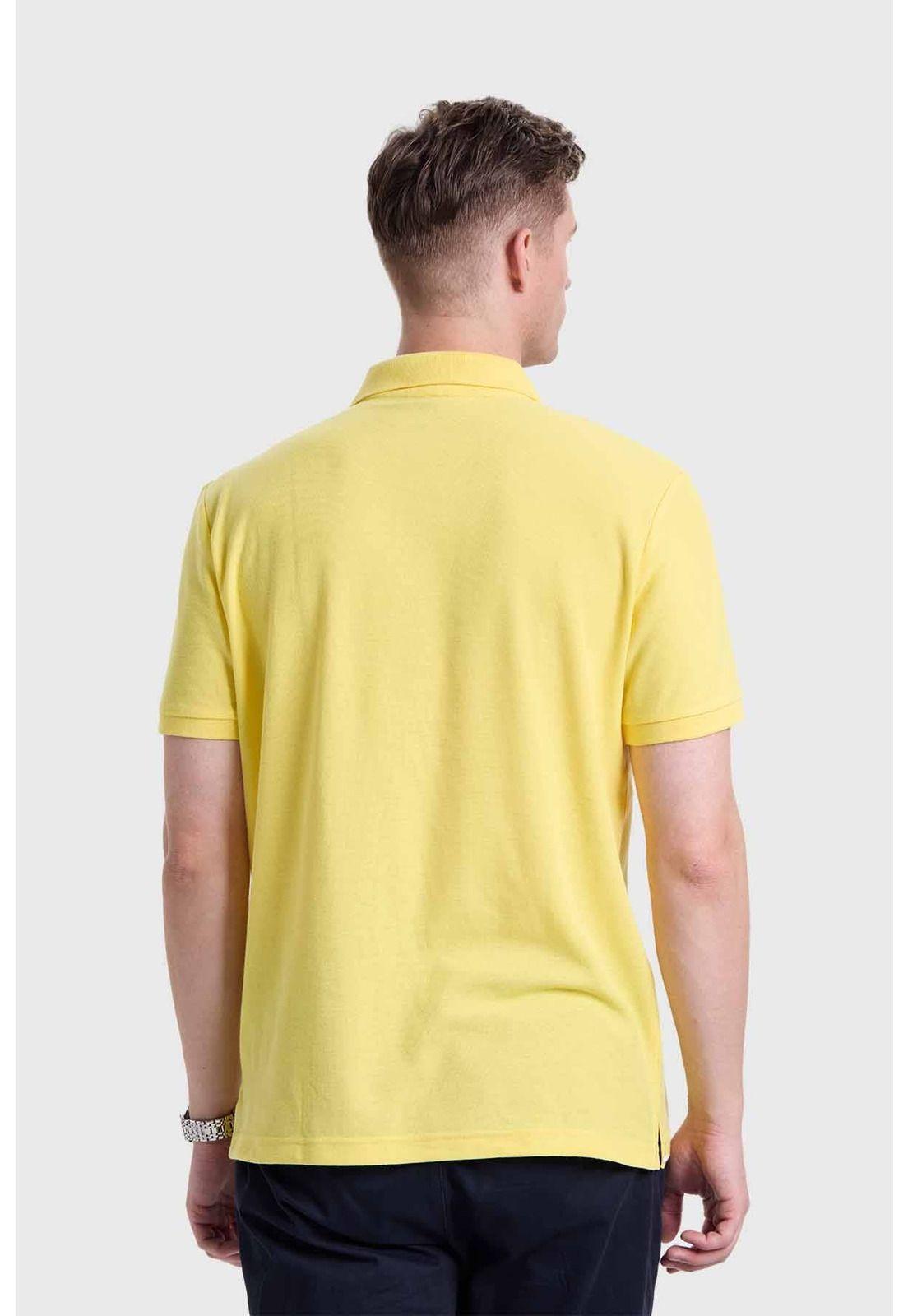 Polera Hombre Piqué Básica Amarillo - ll-2