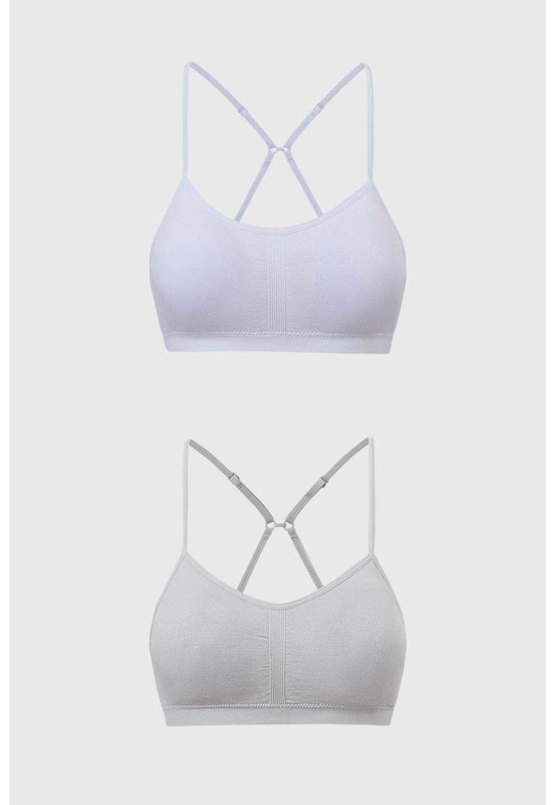 Sostén Mujer Bipack Peto Blanco-0