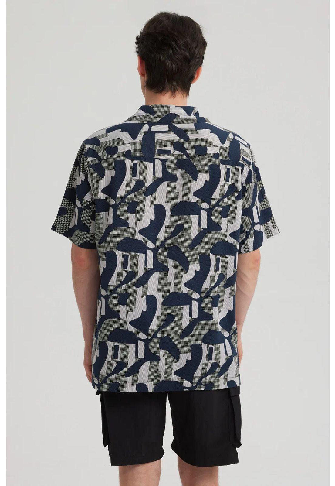 Camisa Hombre Rapport Azul-2