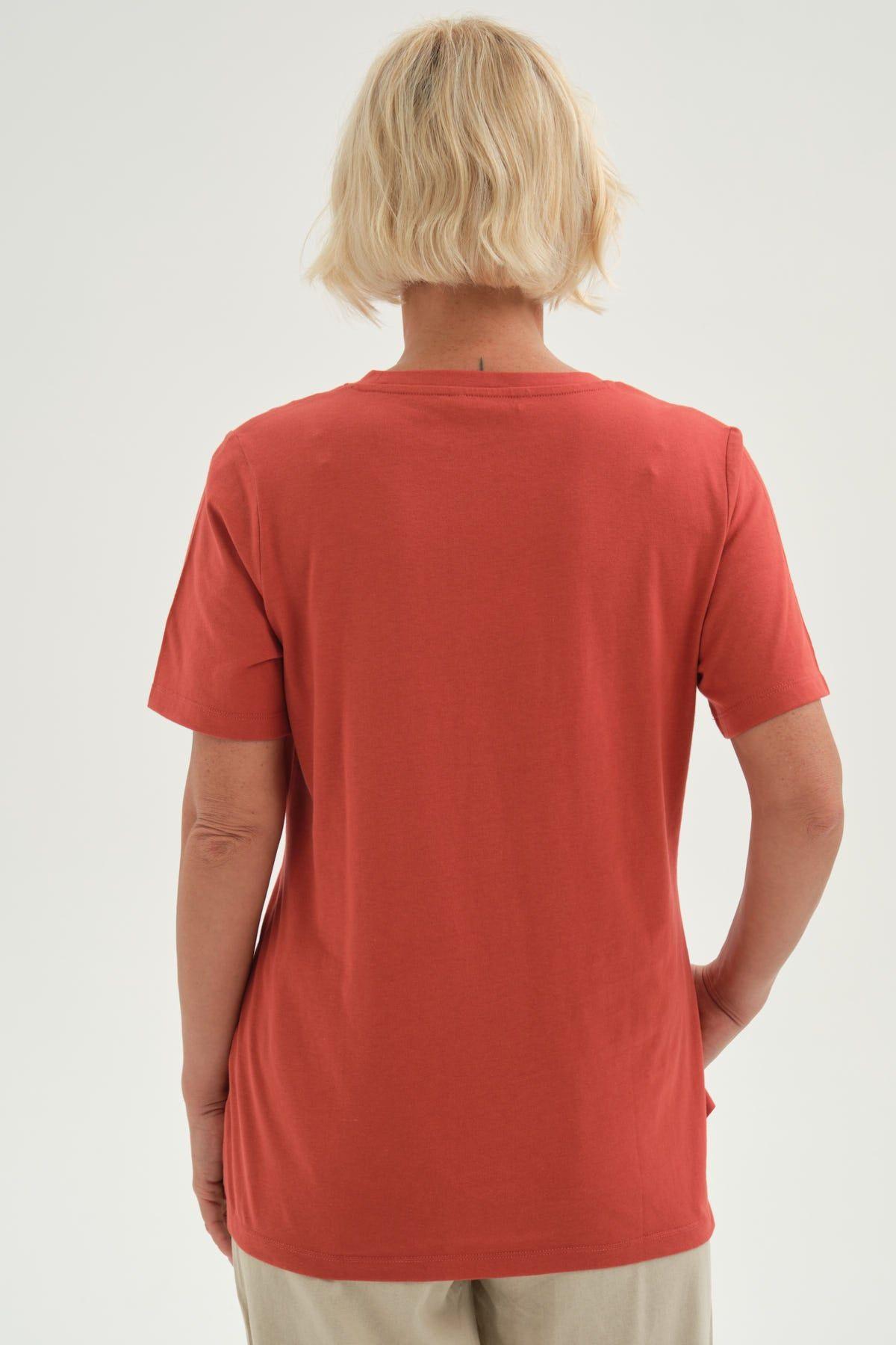 Polera Mujer Print Posicional Terracota-2