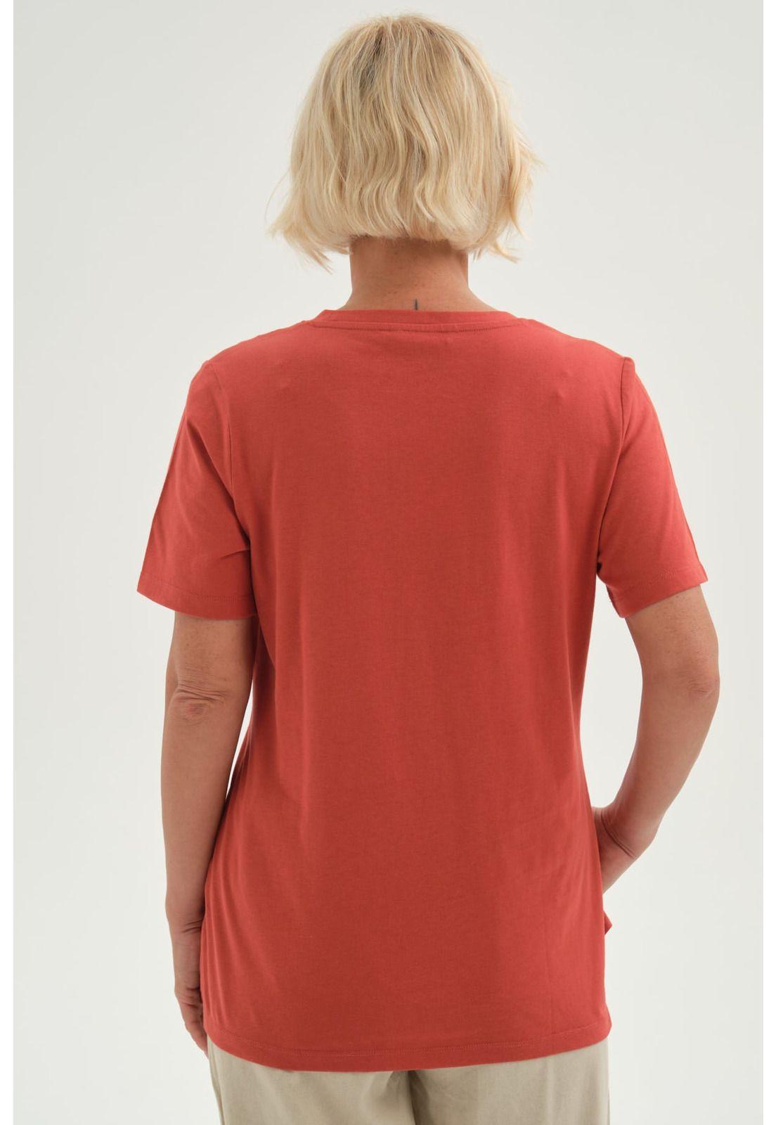 Polera Mujer Print Posicional Terracota-2