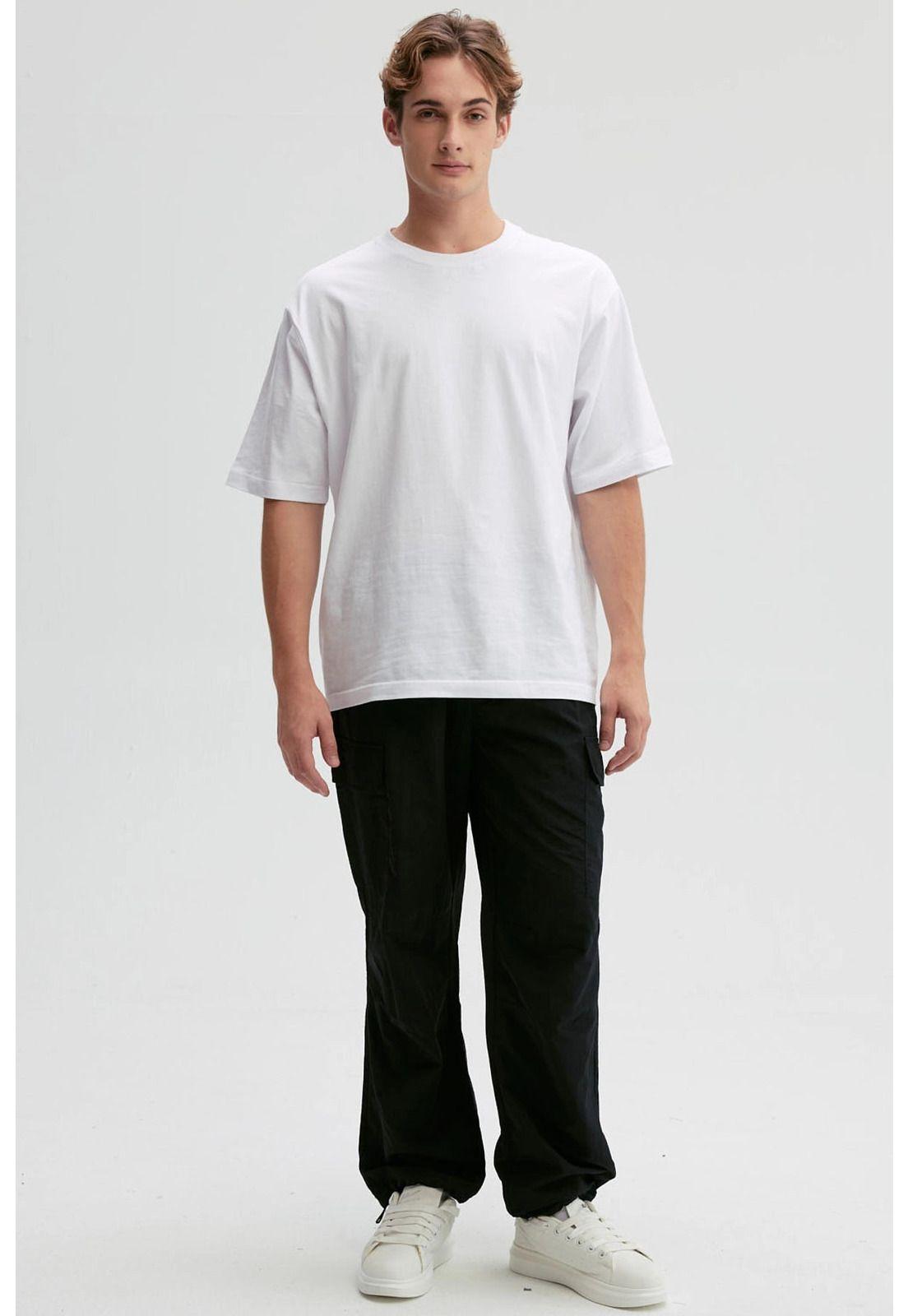 Pantalón Hombre Cargo Nylon Negro - ll-3