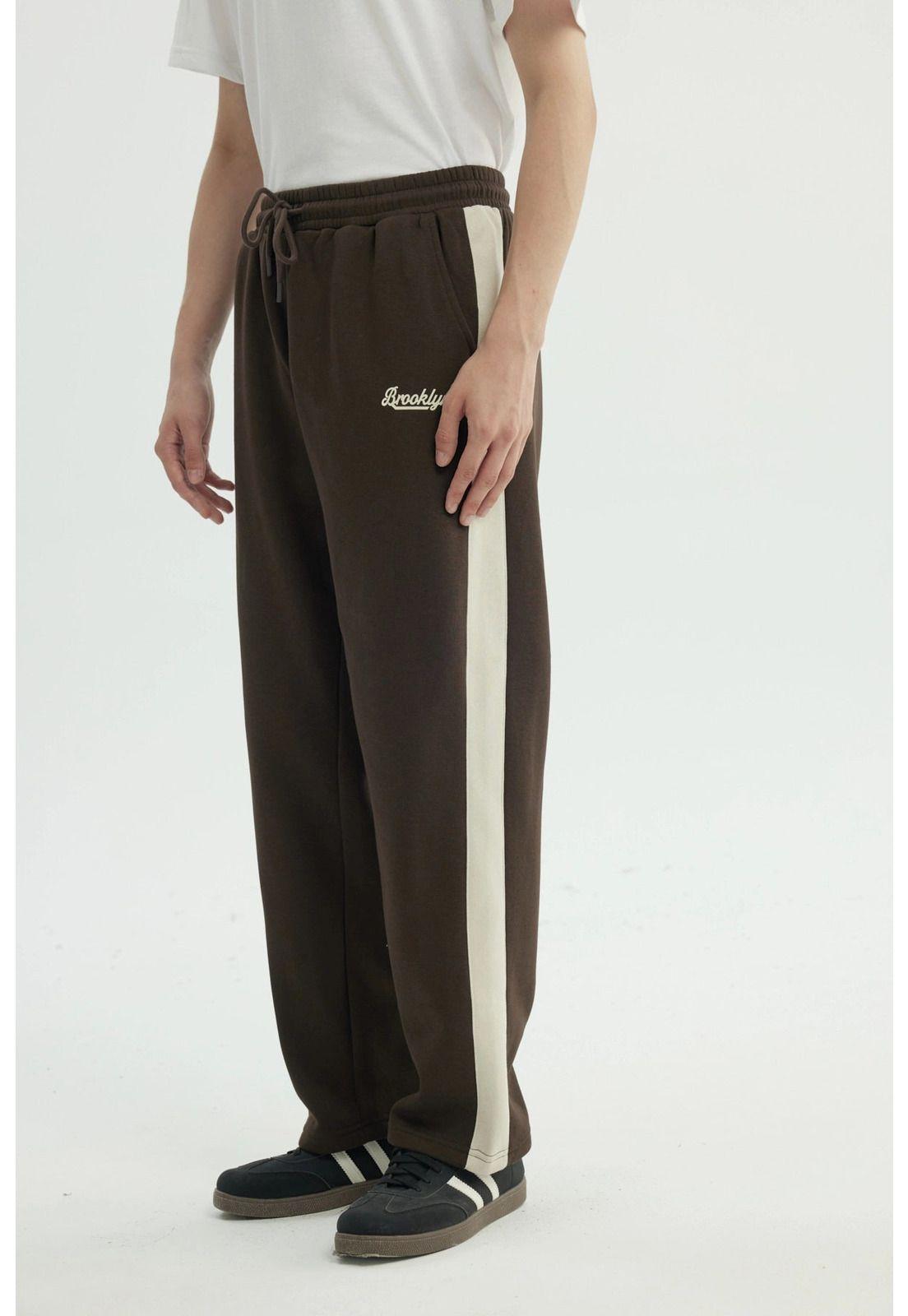 Pantalón Buzo Hombre Clásico Marrón-1