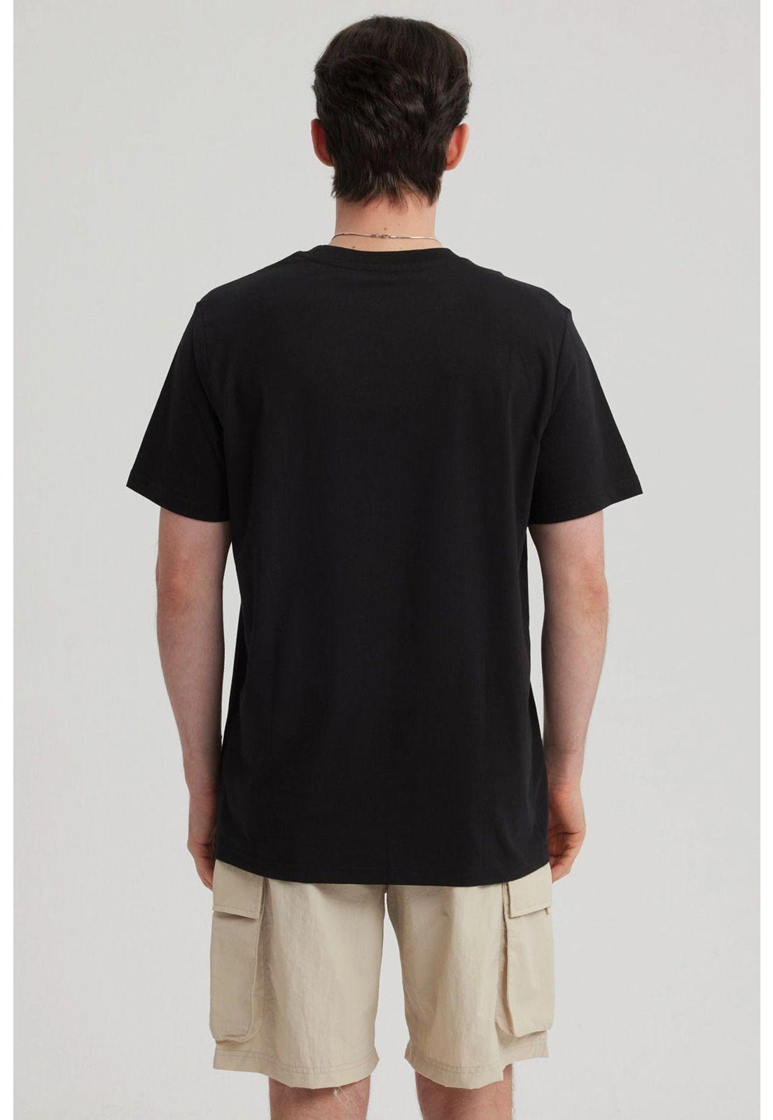 Polera Hombre Print Regular Fit Negro - lll-6