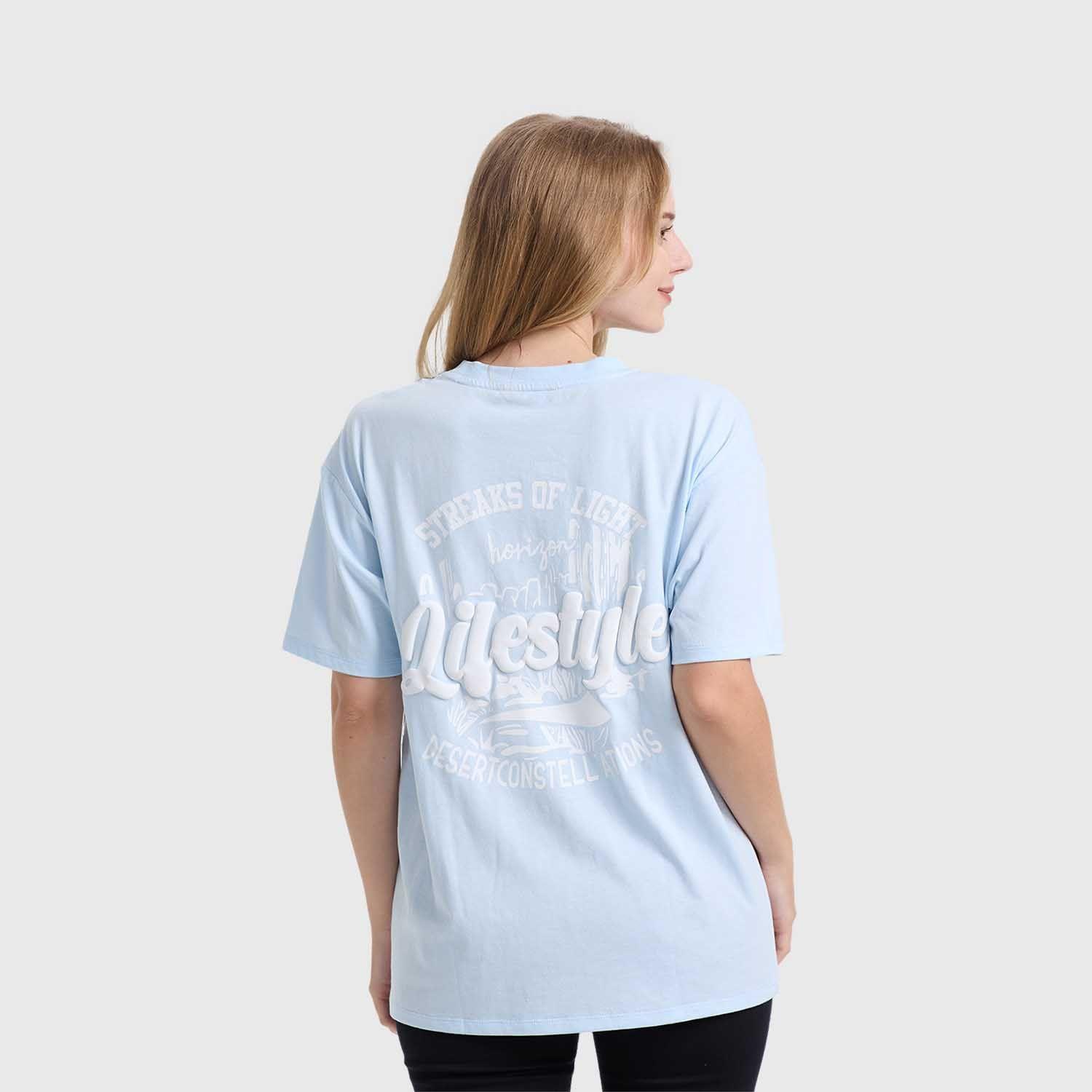 Polera Mujer Ojetillos Celeste Claro Fashion's Park-2