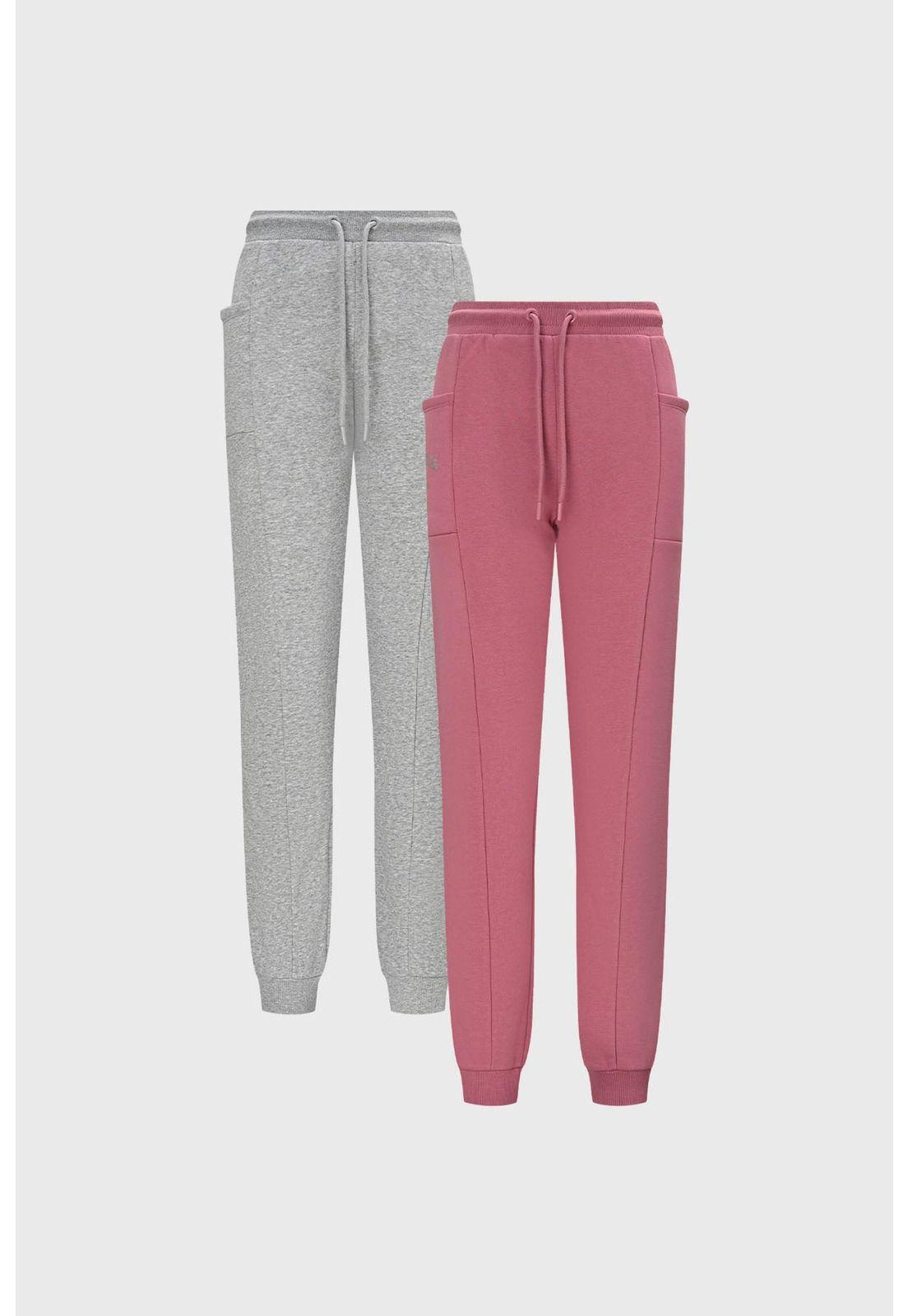 Pantalón Buzo Niña Bipack Teen Rosado-0