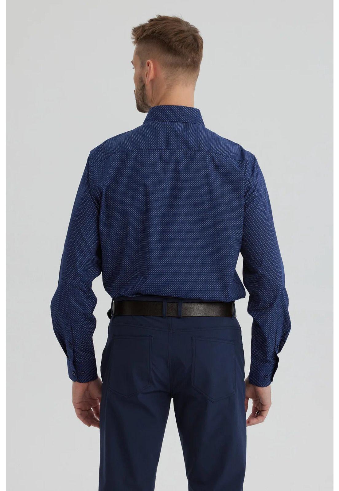 Camisa Hombre Fantasía Azul - VI-2
