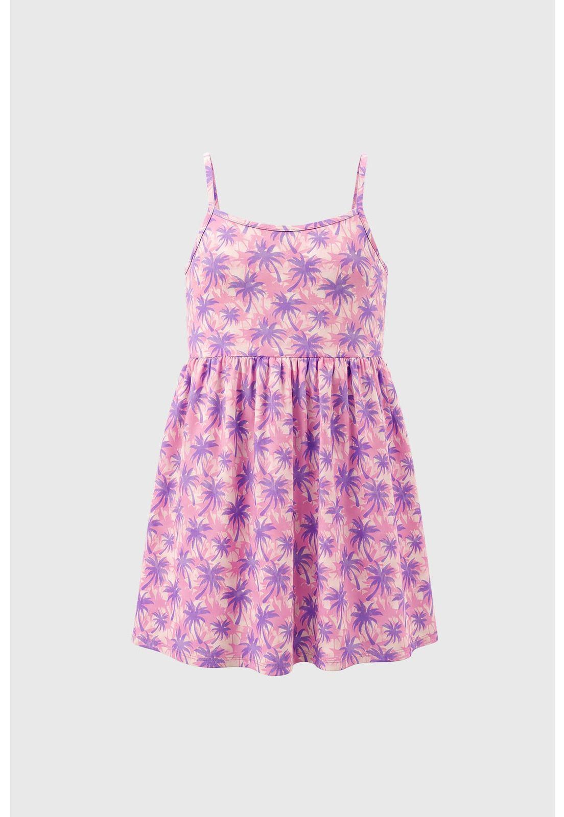 Vestido Falda Midi Niña Lila - ll-0