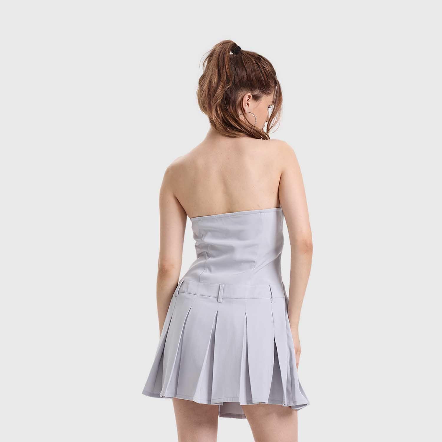 Vestido Mujer Sastrero Gris Fashion's Park-2