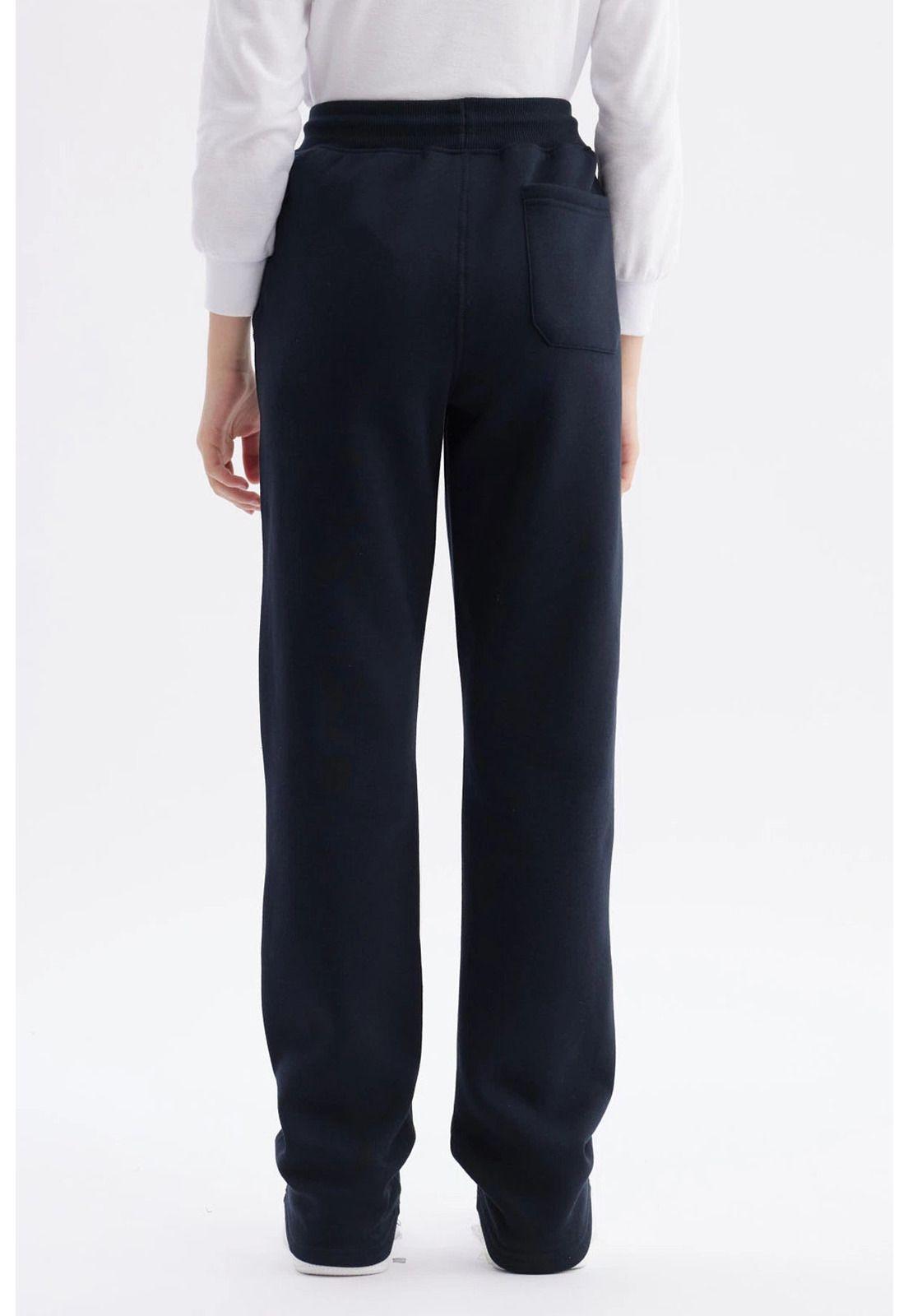 Pantalón Buzo Niña Calce Recto Slim Azul Marino-2